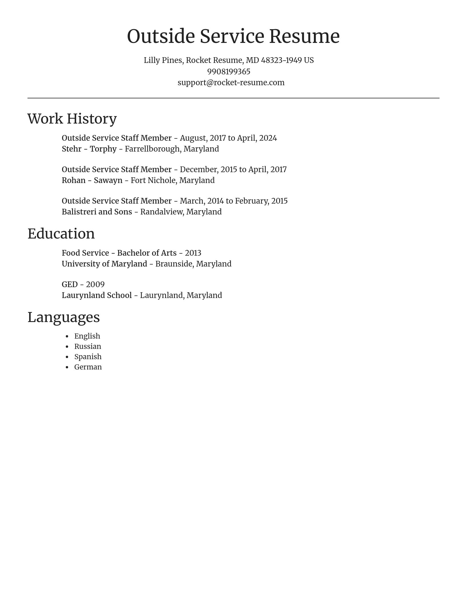Focal Point resume template