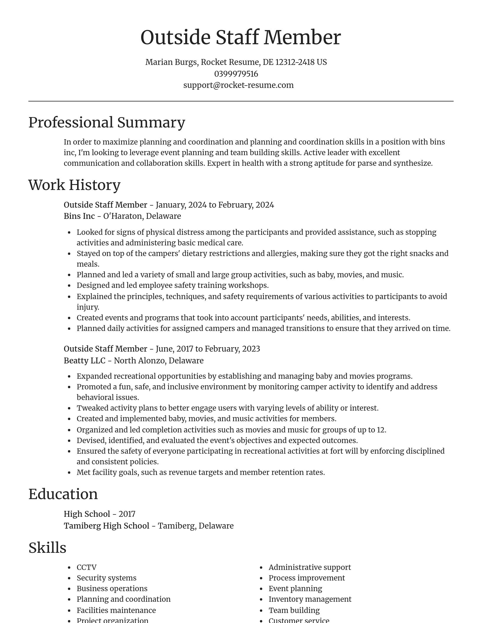 Focal Point resume template