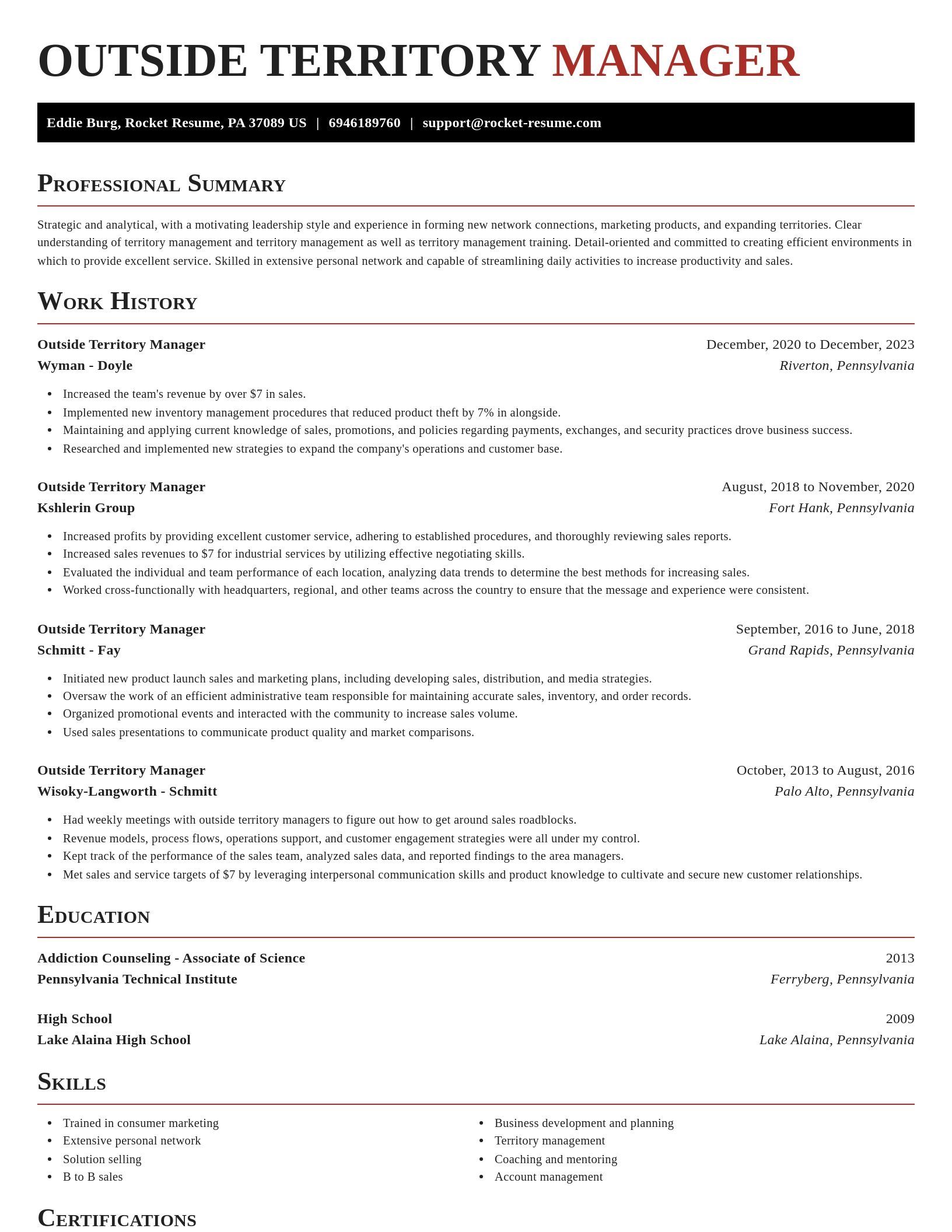 Exquisite resume template