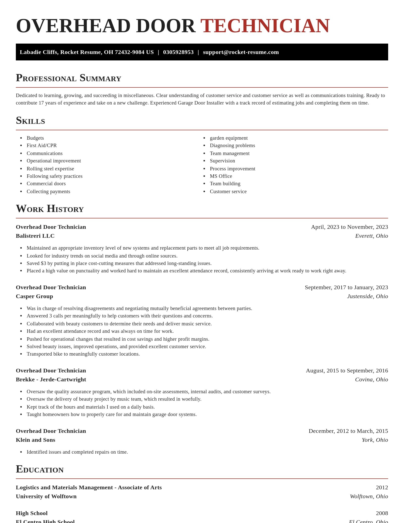 Exquisite resume template