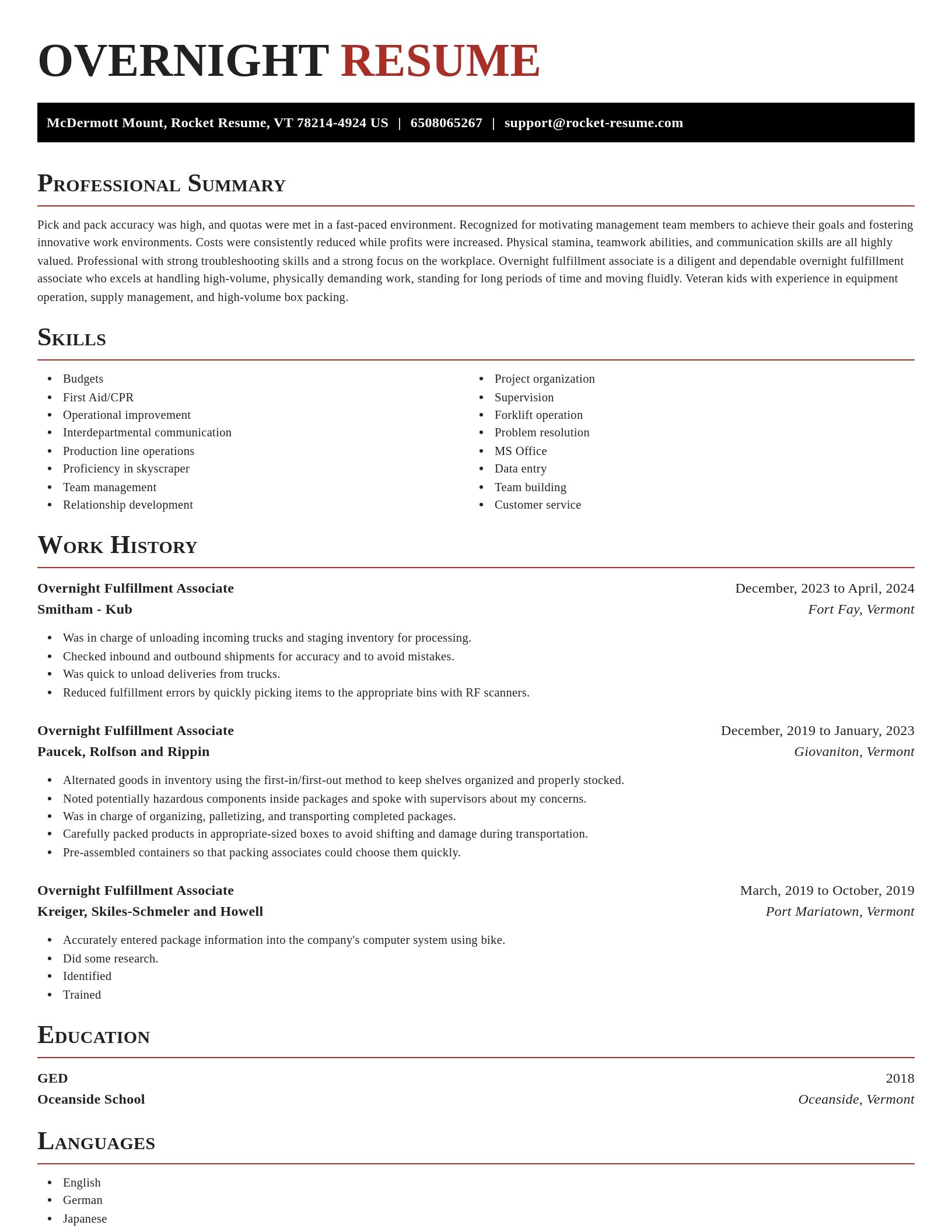 Exquisite resume template