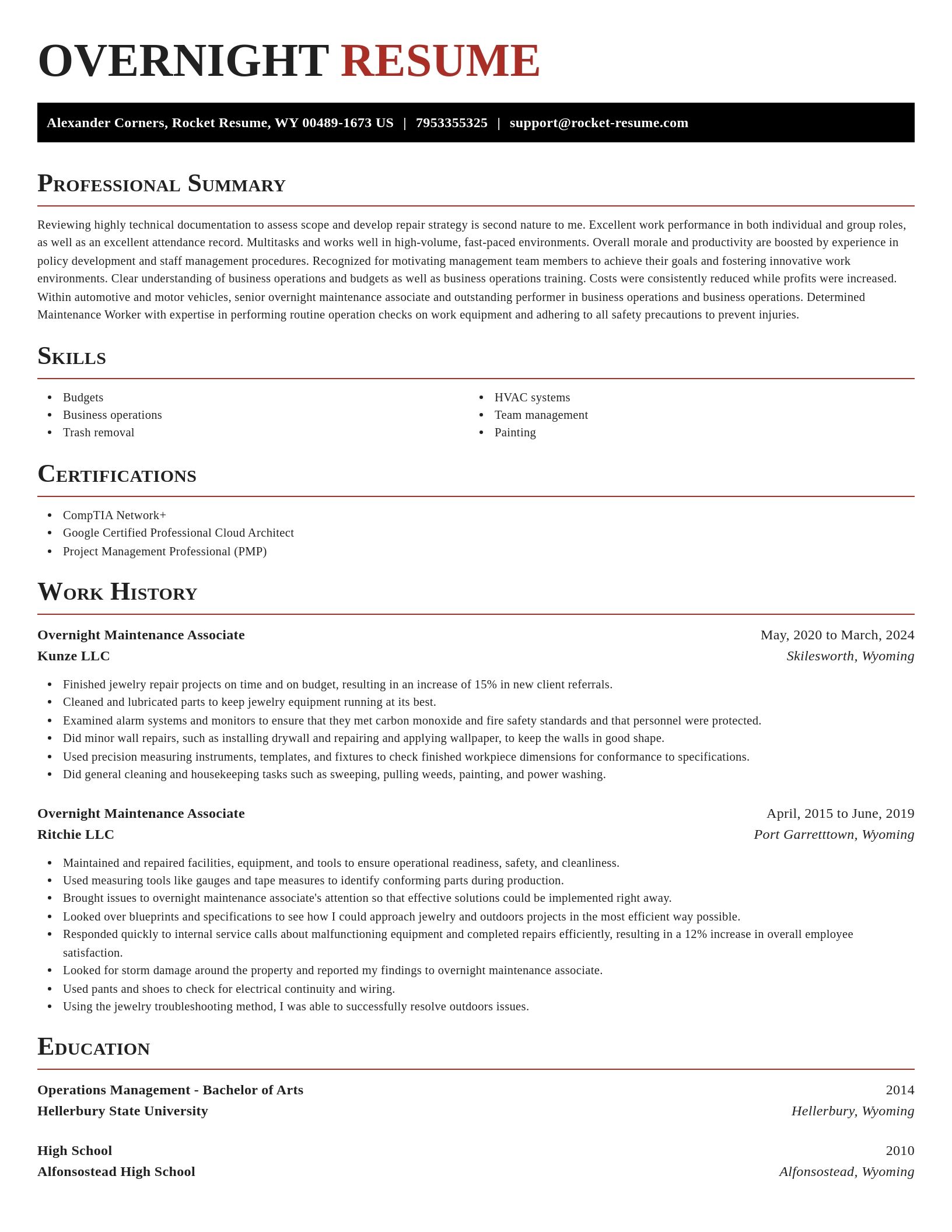 Exquisite resume template