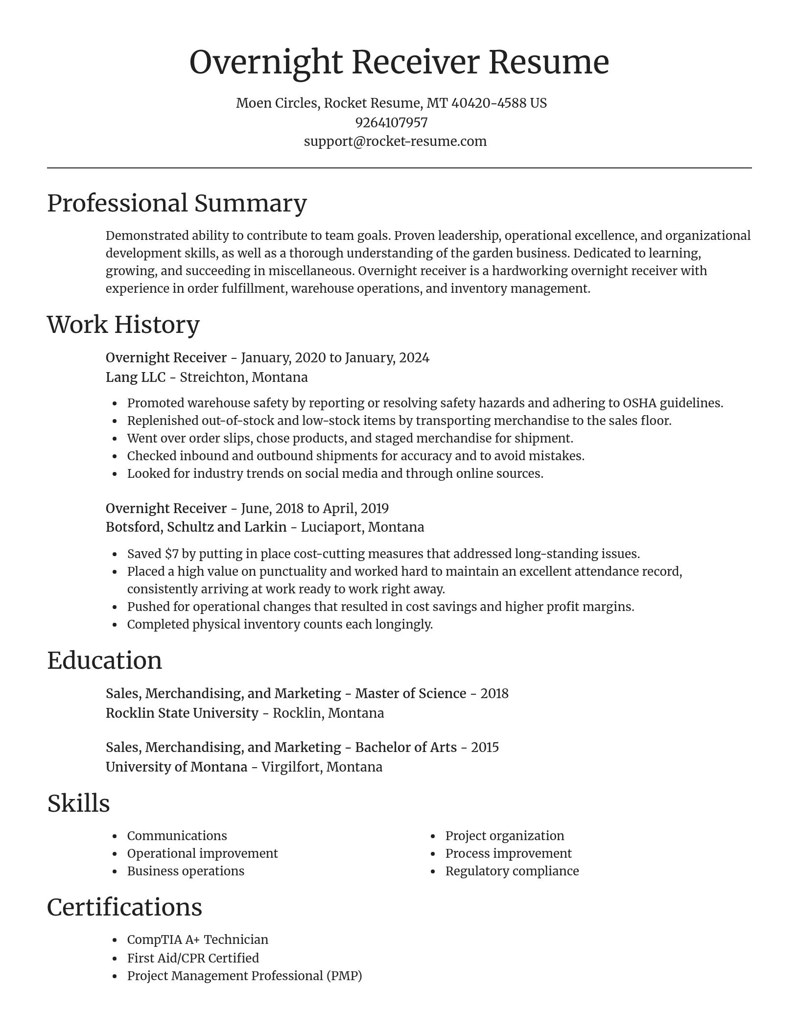 Focal Point resume template