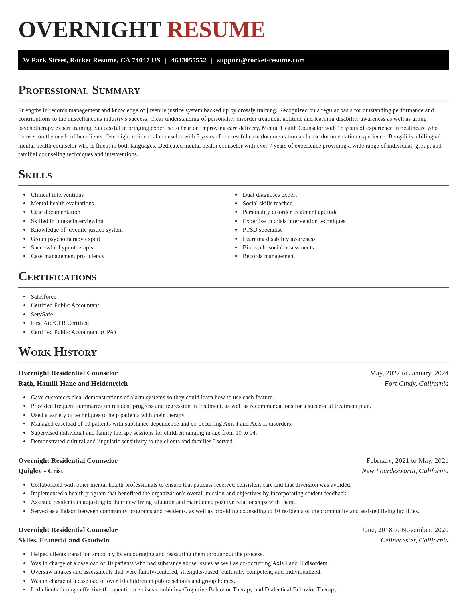 Exquisite resume template