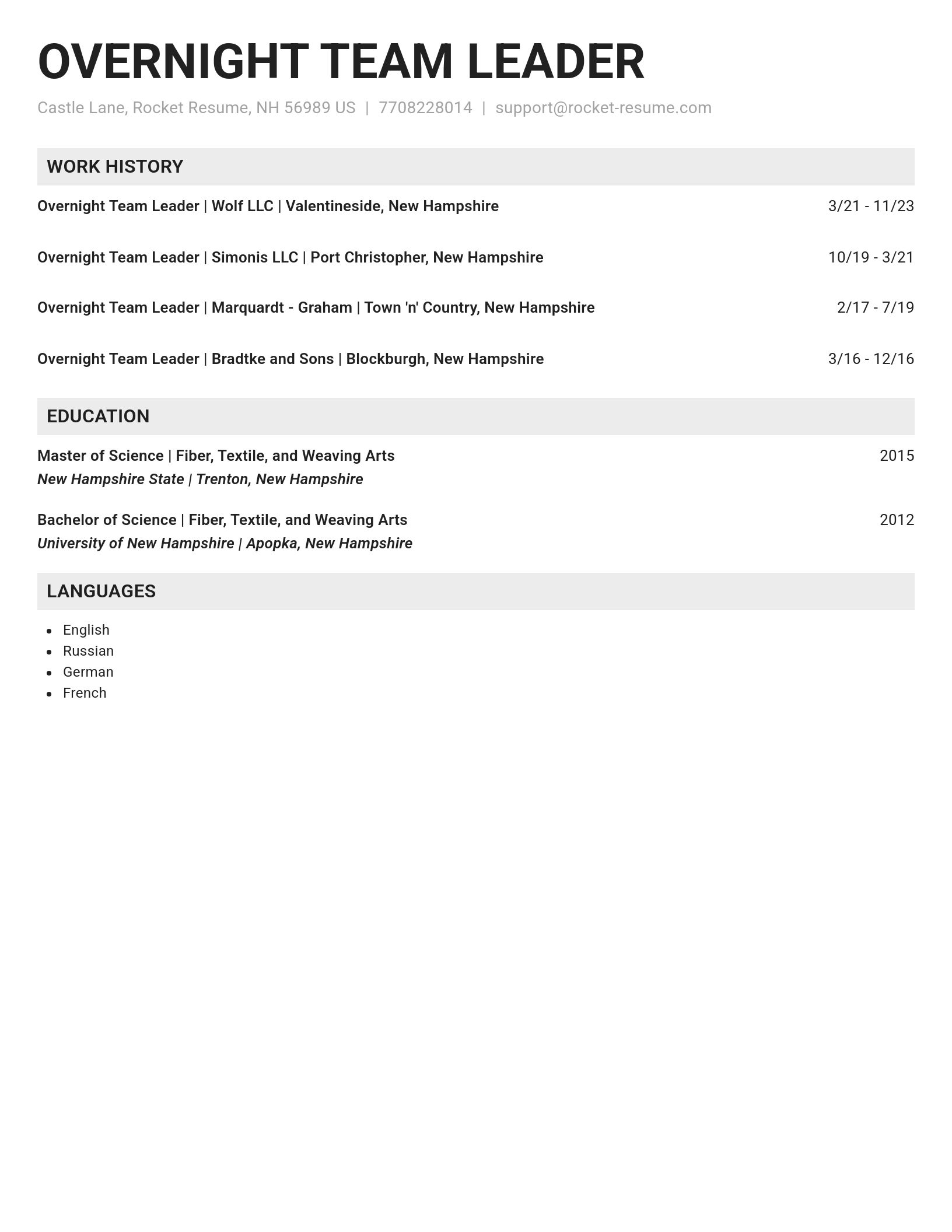 Genius resume template