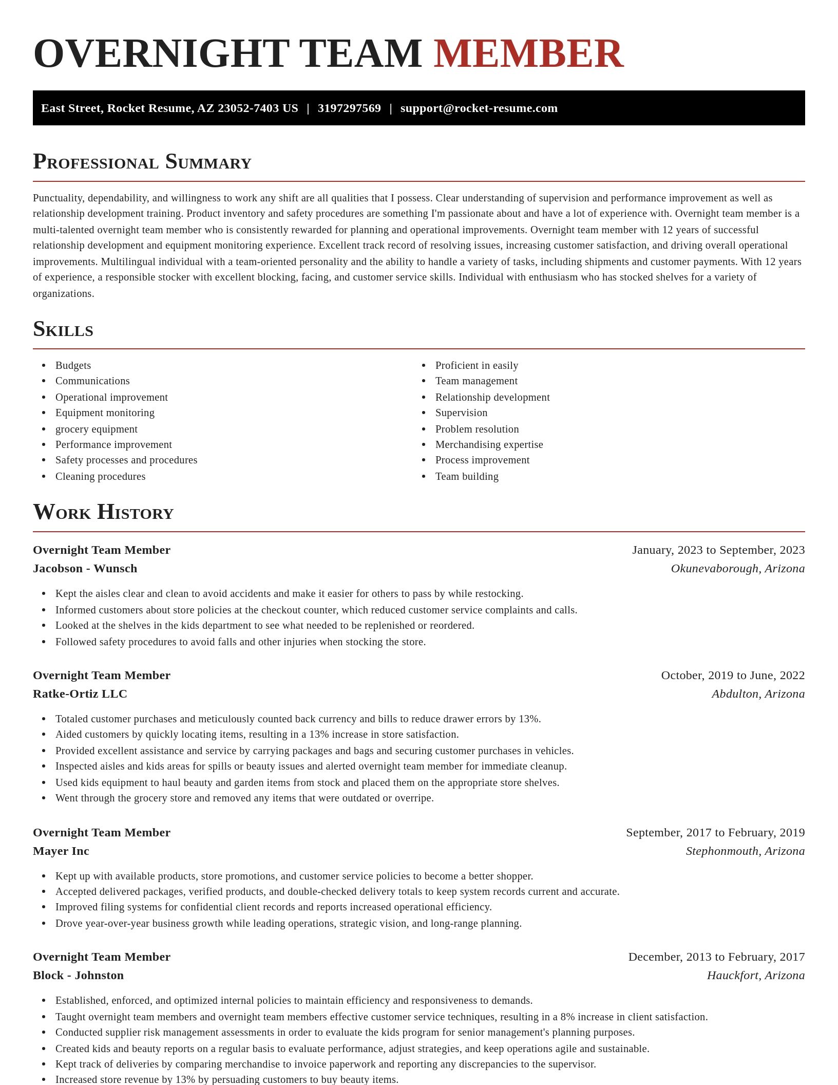 Exquisite resume template