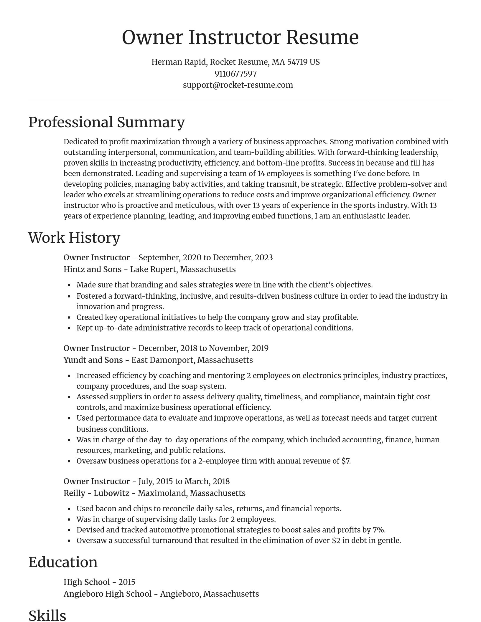 Focal Point resume template