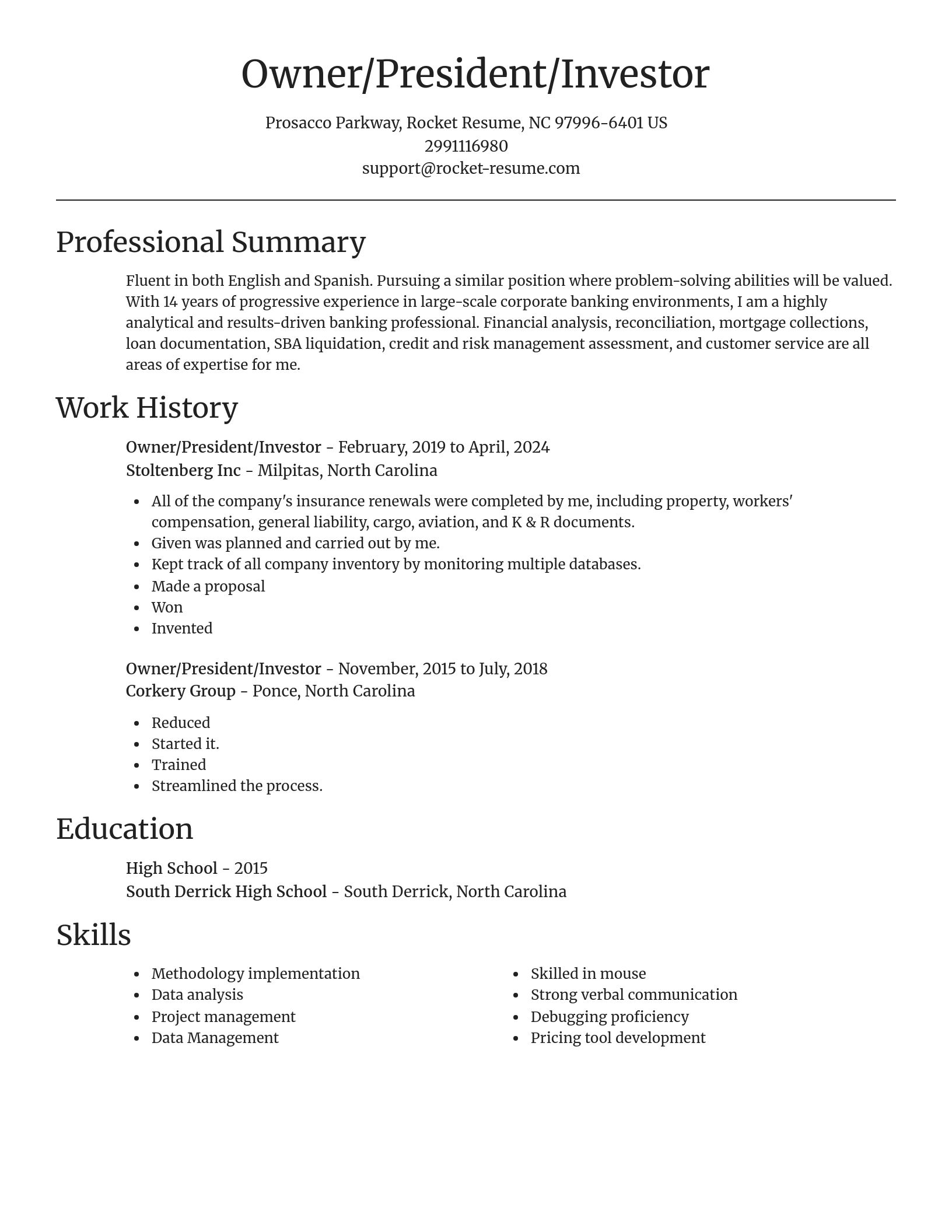 Focal Point resume template