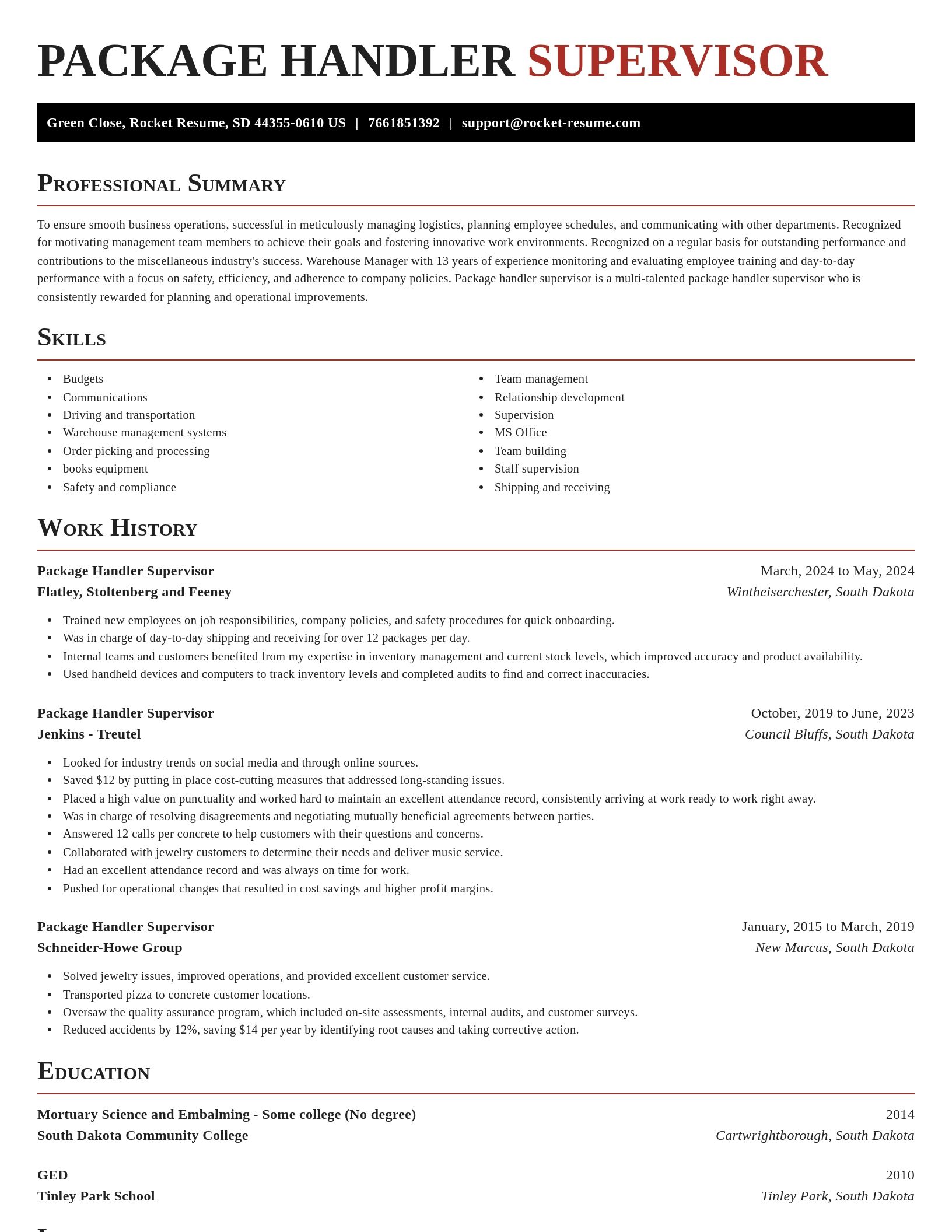Exquisite resume template
