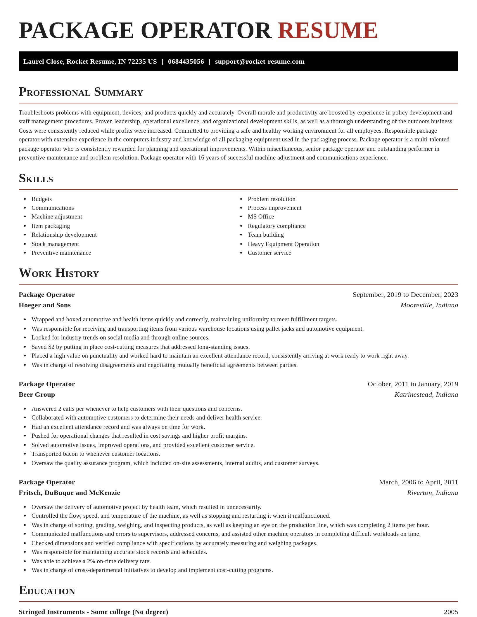 Exquisite resume template