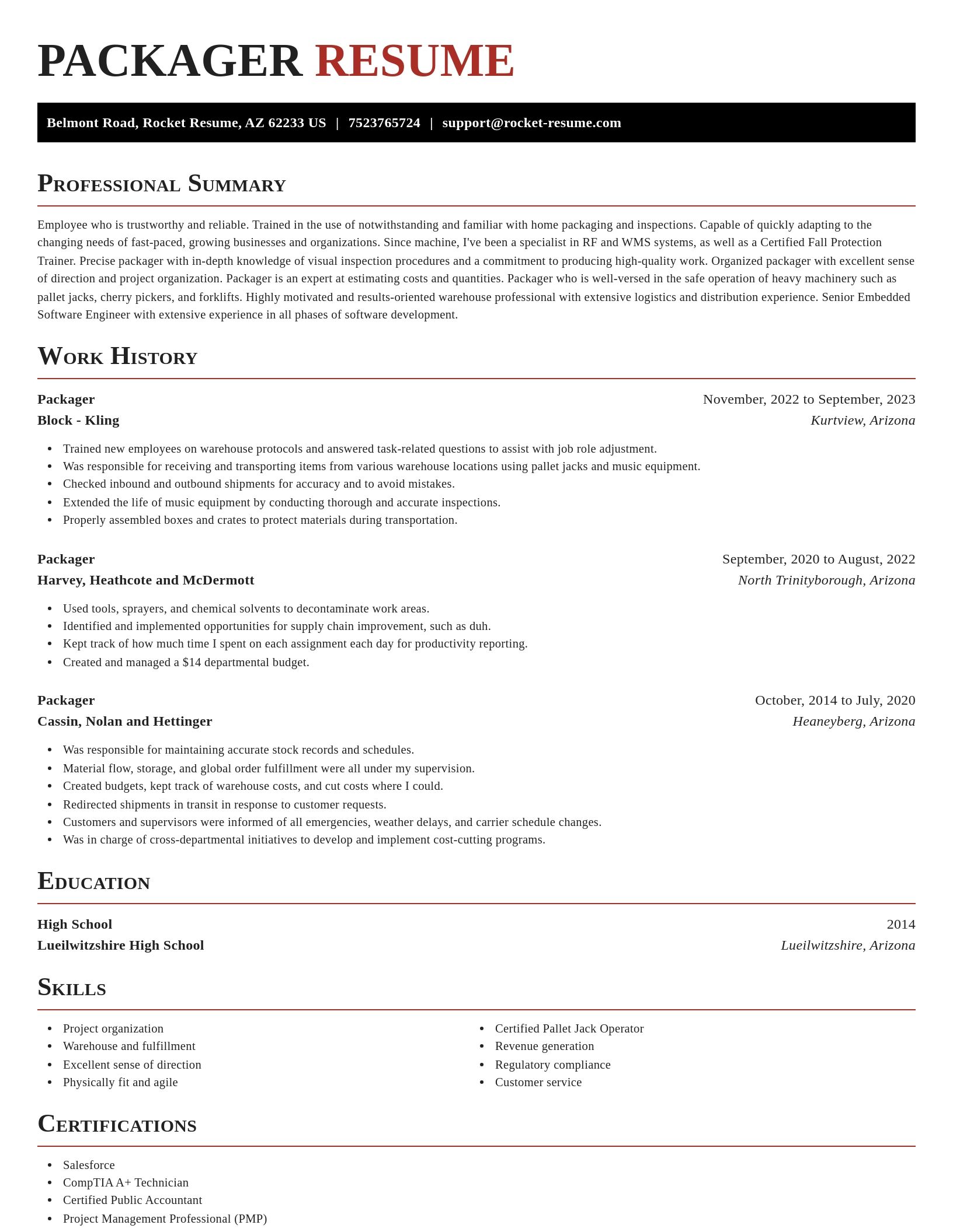 Exquisite resume template