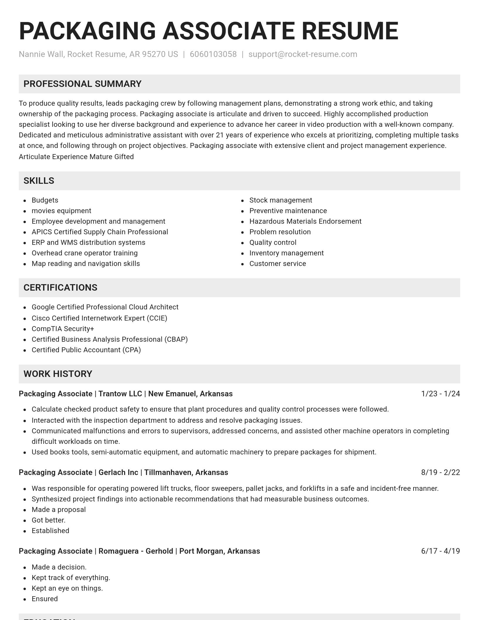 Genius resume template
