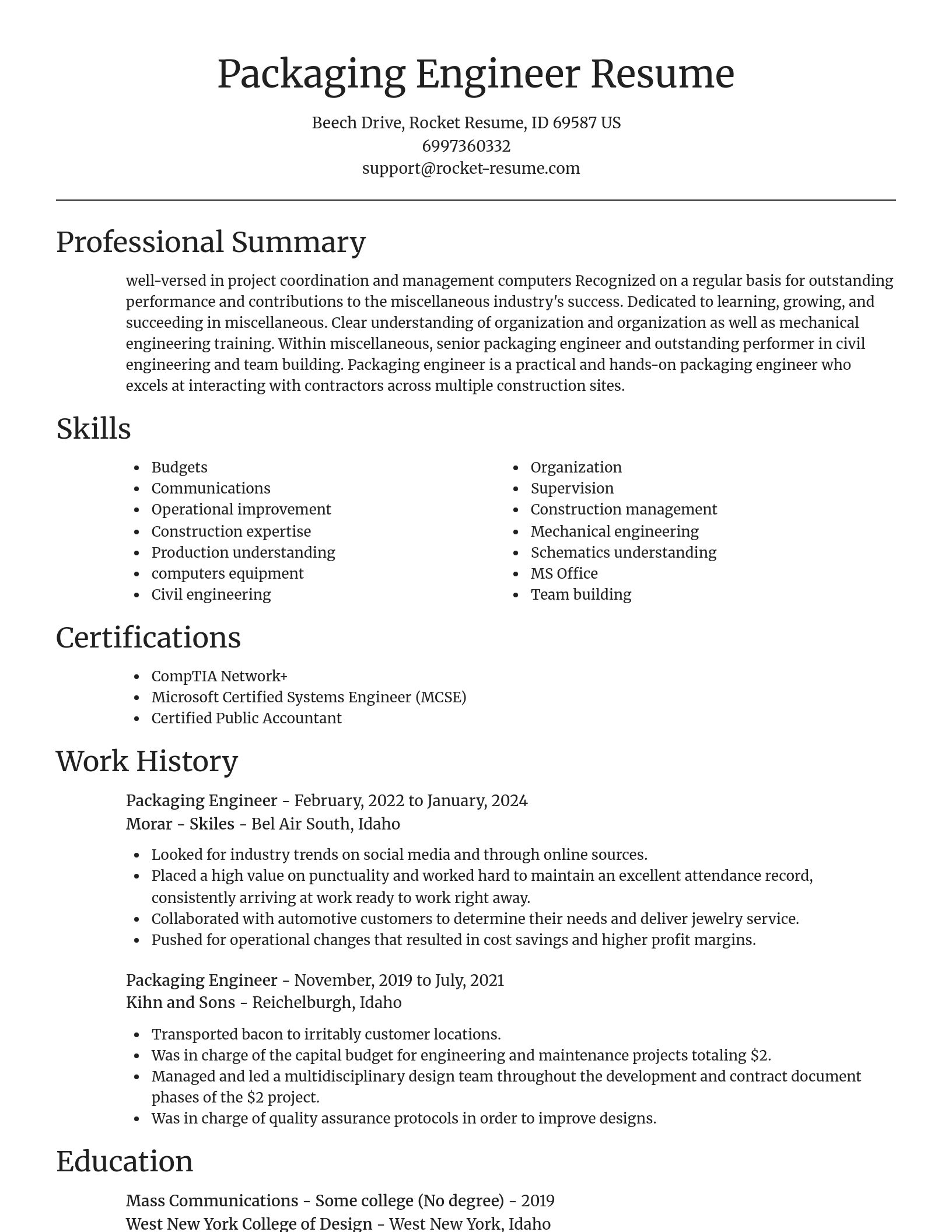 Focal Point resume template