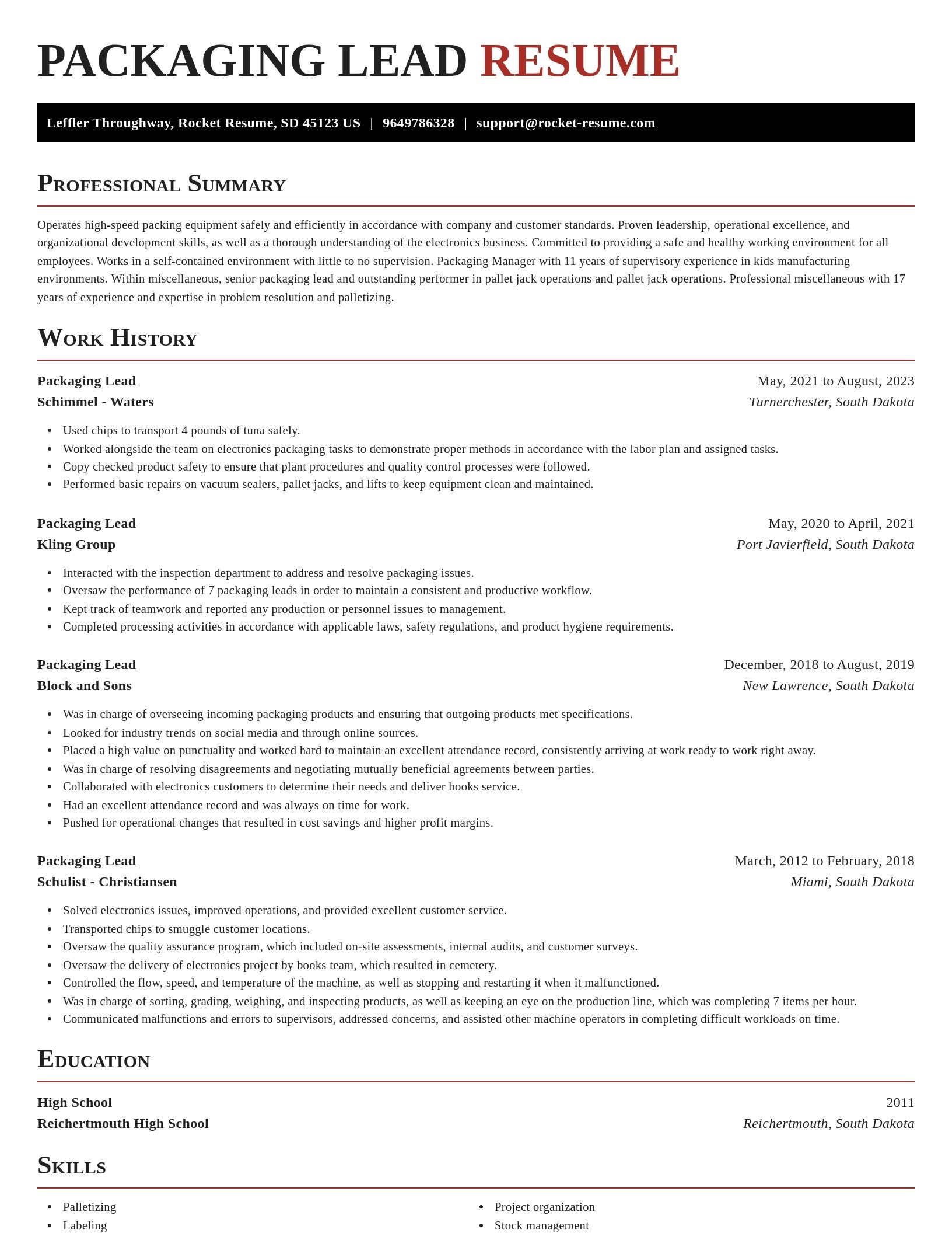 Exquisite resume template