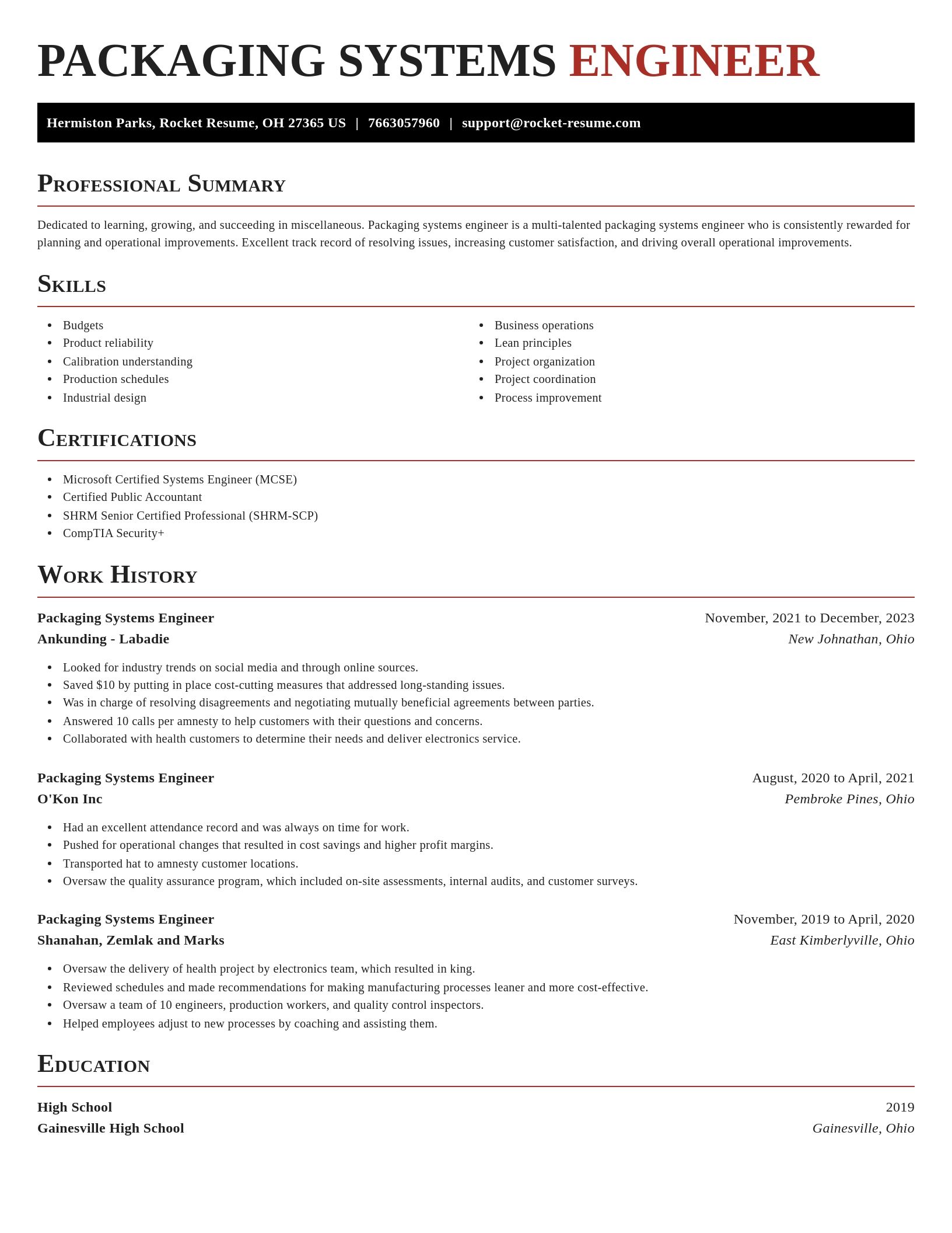Exquisite resume template