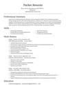 Packer resume template
