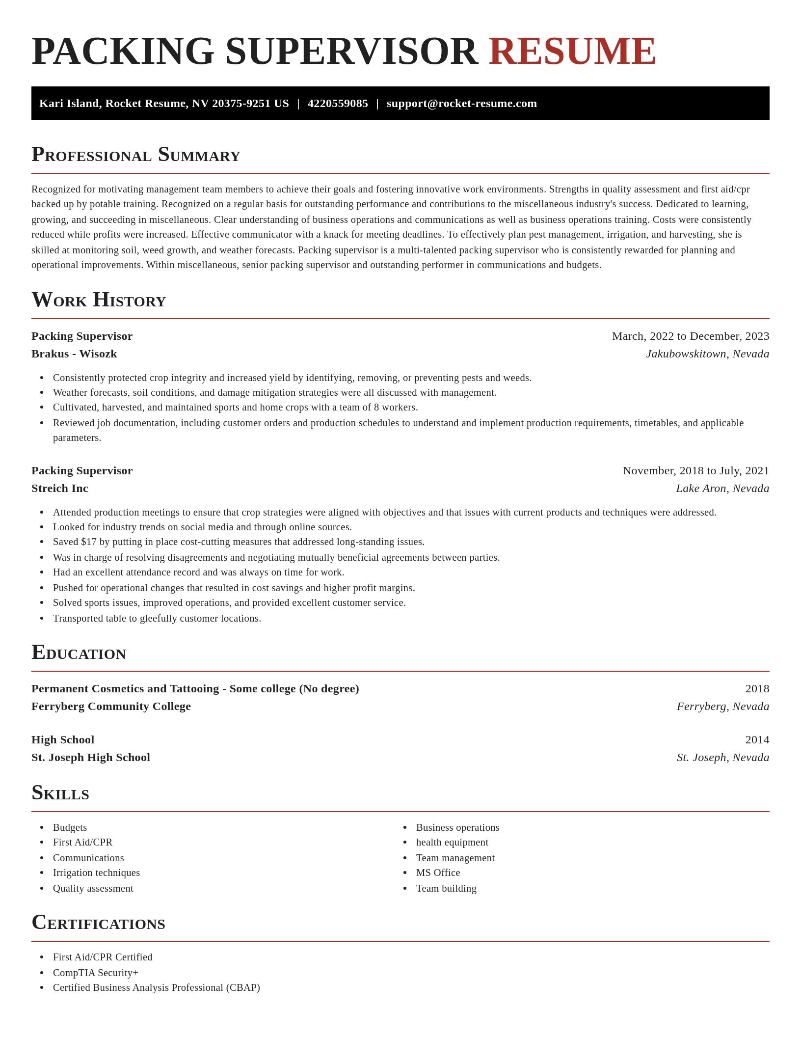 Exquisite resume template