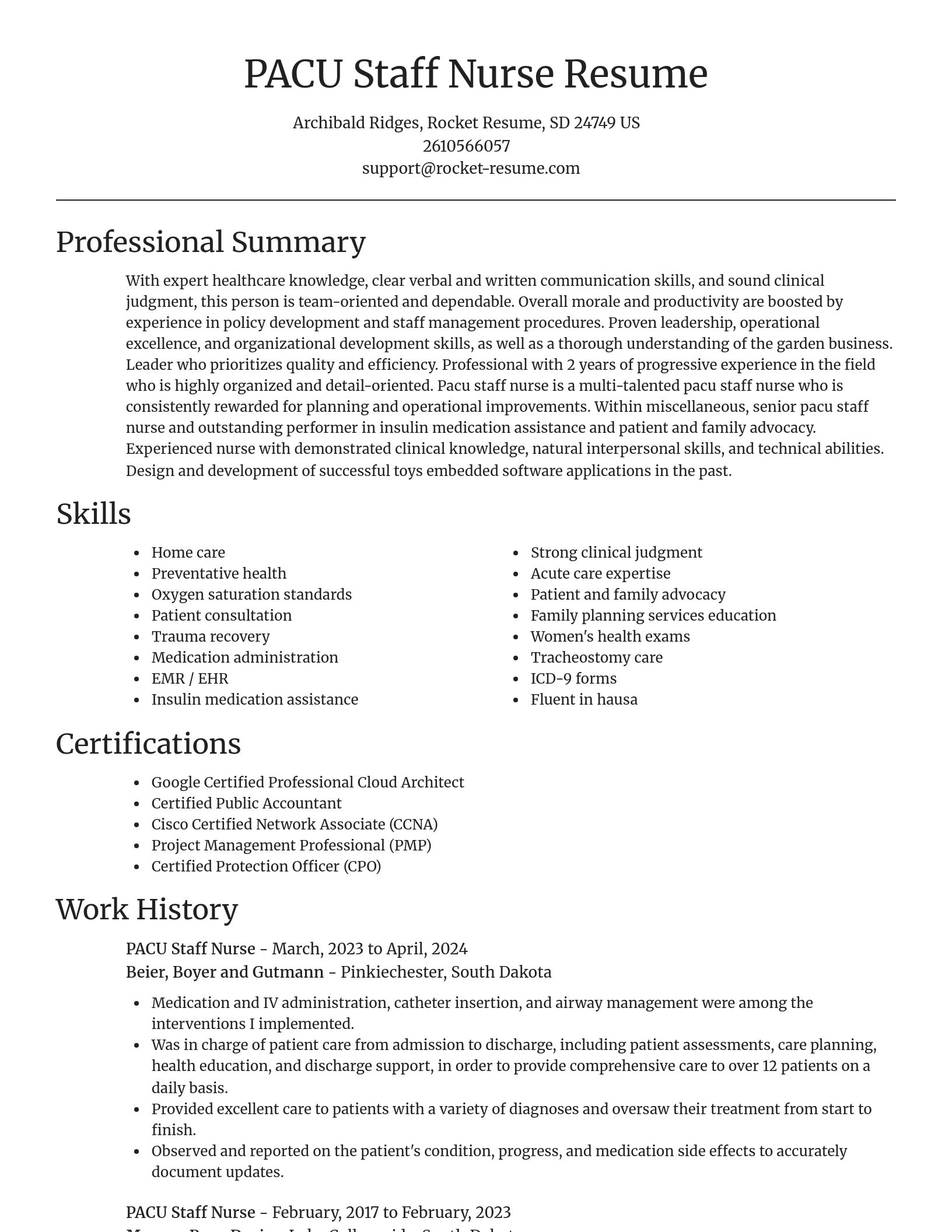 Focal Point resume template