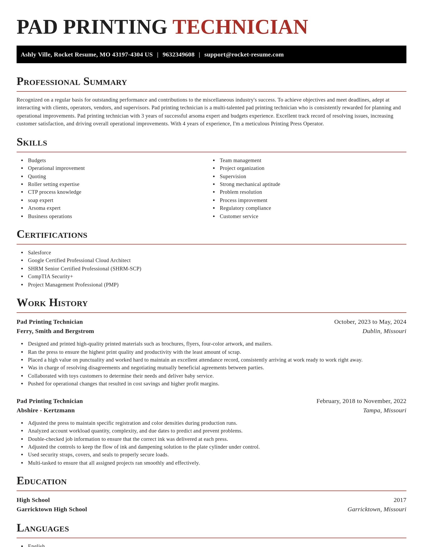Exquisite resume template