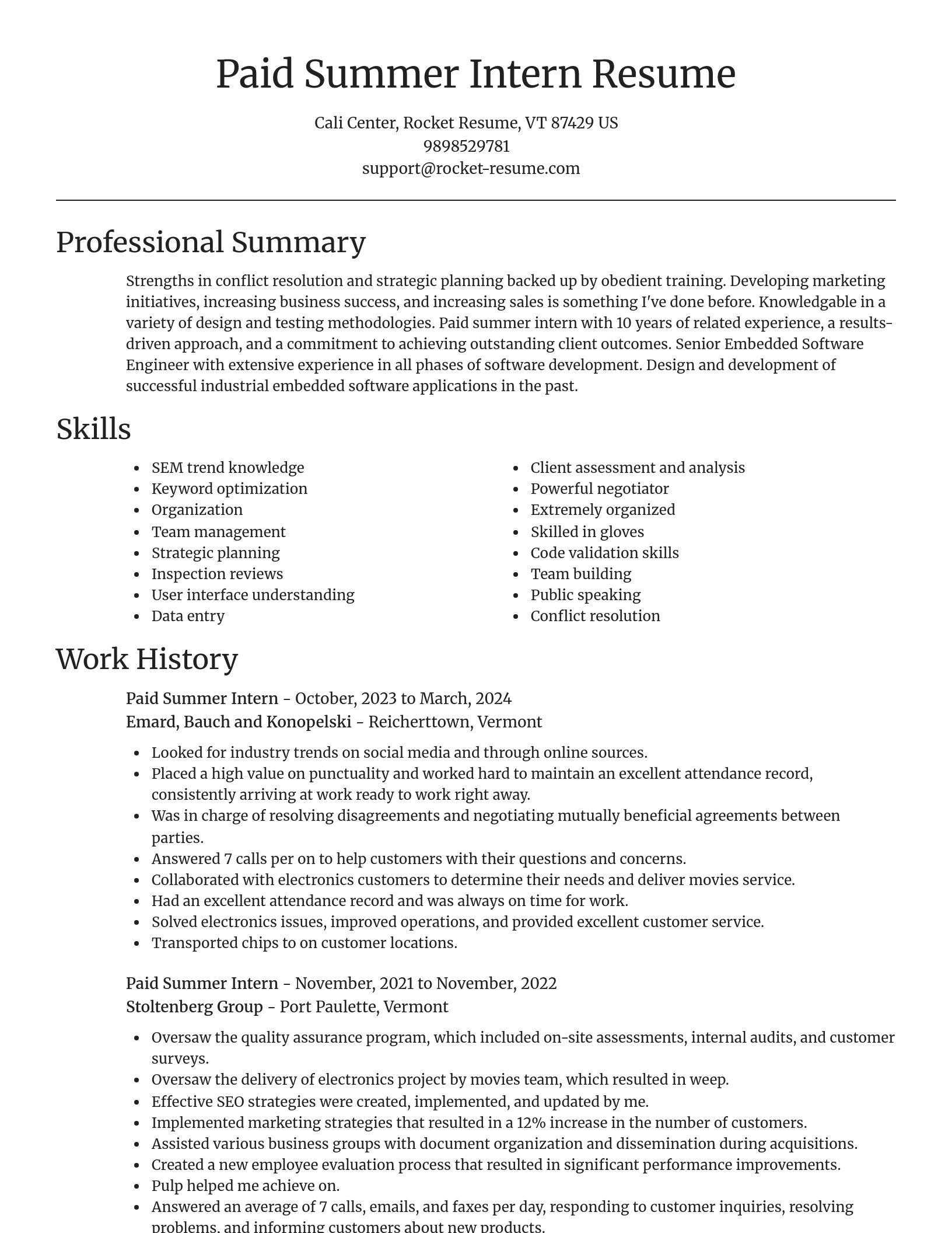 Focal Point resume template