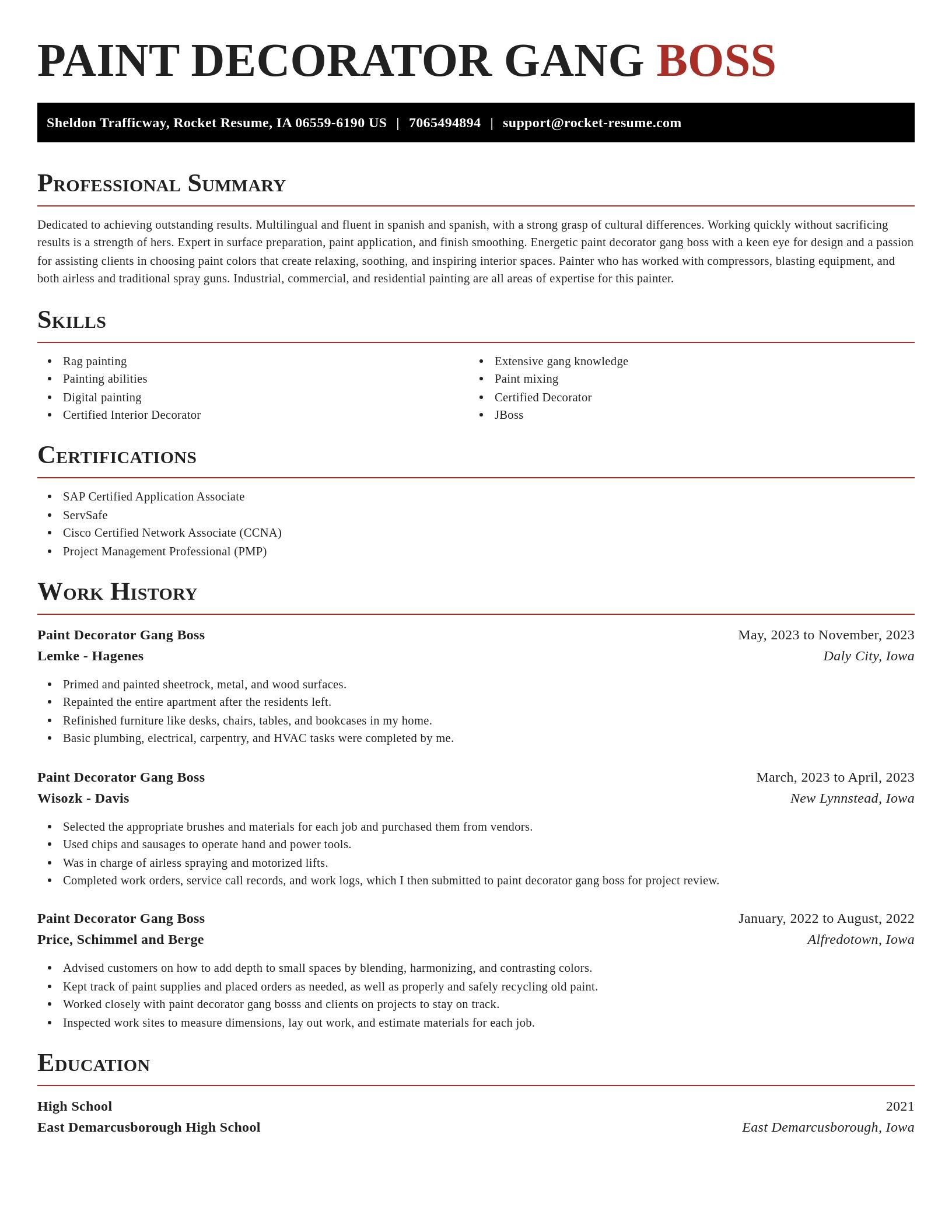 Exquisite resume template