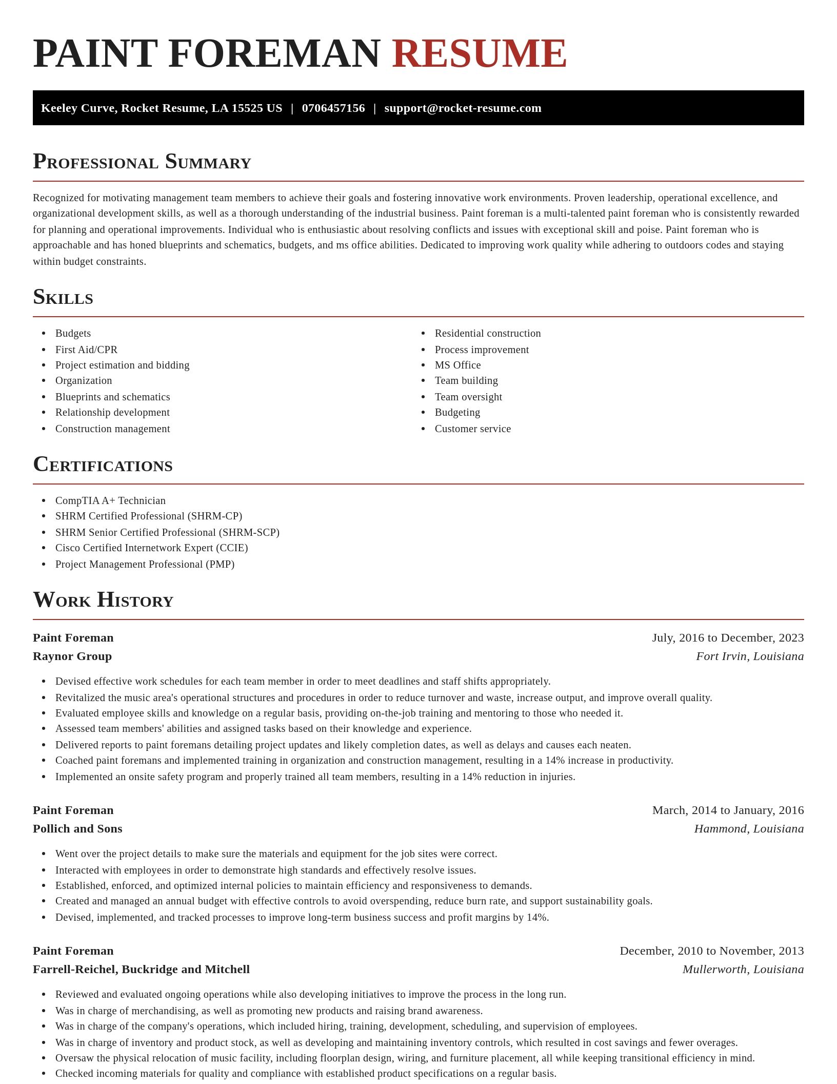 Exquisite resume template