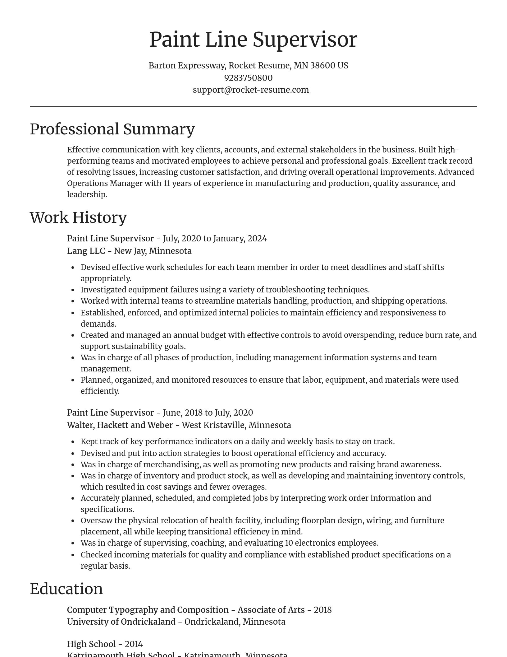 Focal Point resume template