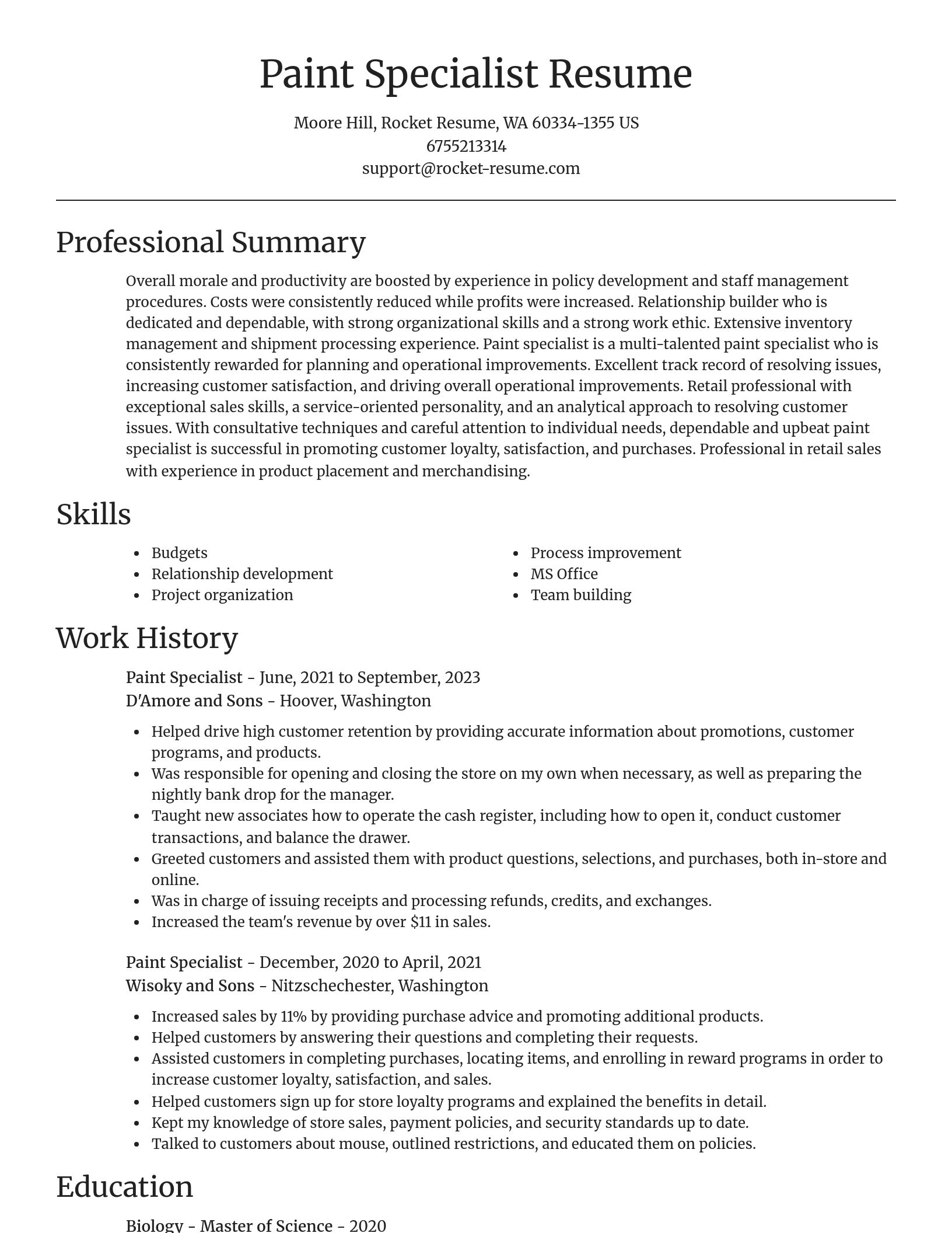 Focal Point resume template