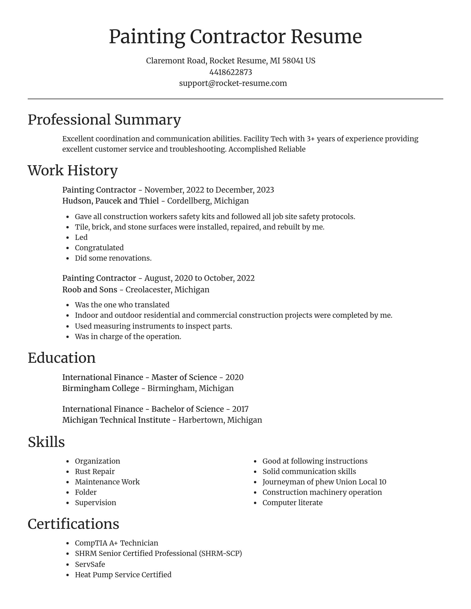 Focal Point resume template