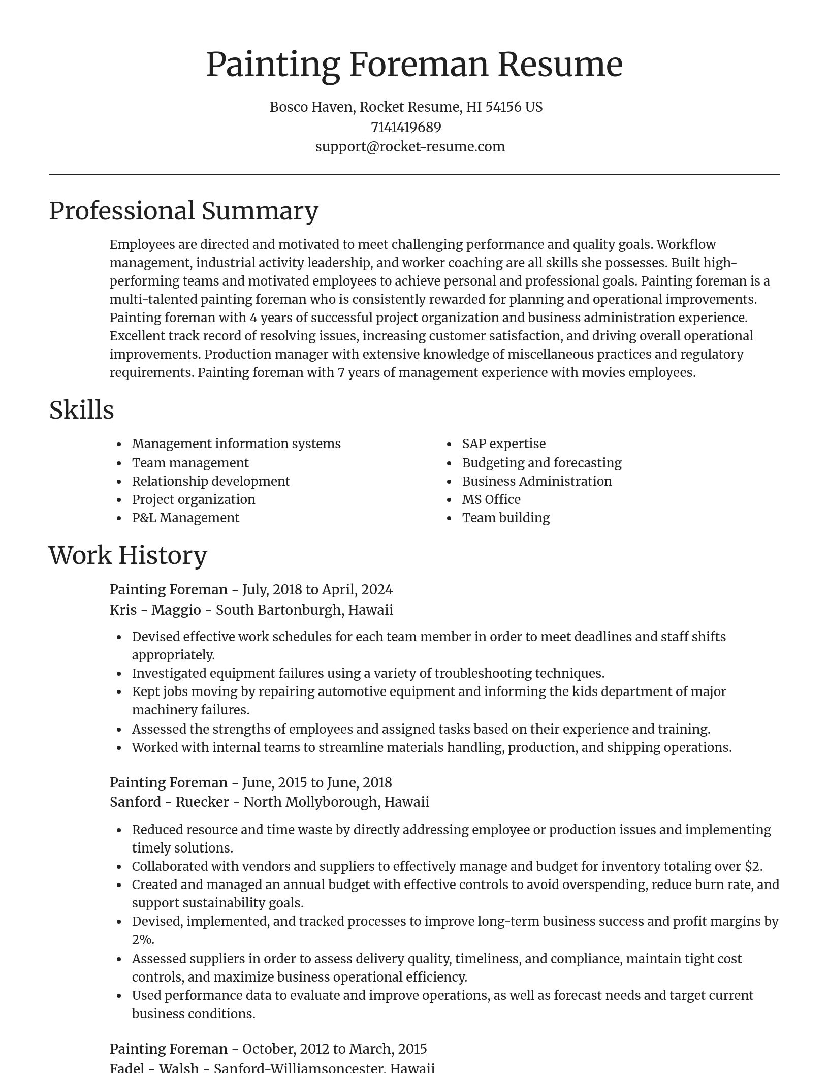 Focal Point resume template