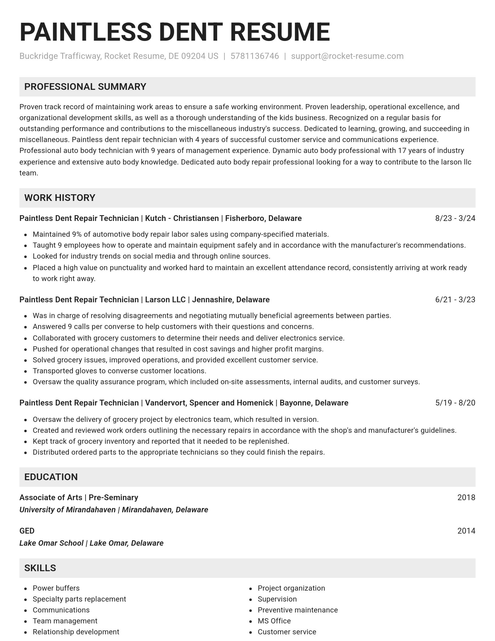 Genius resume template
