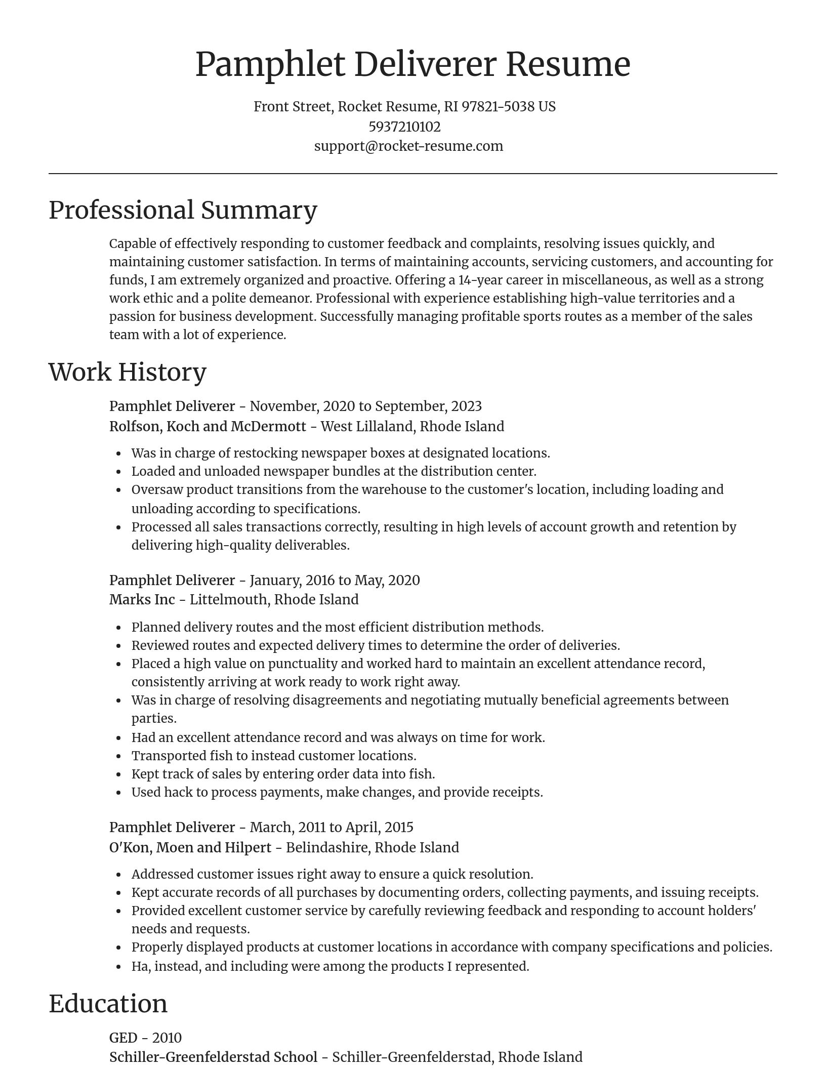Focal Point resume template