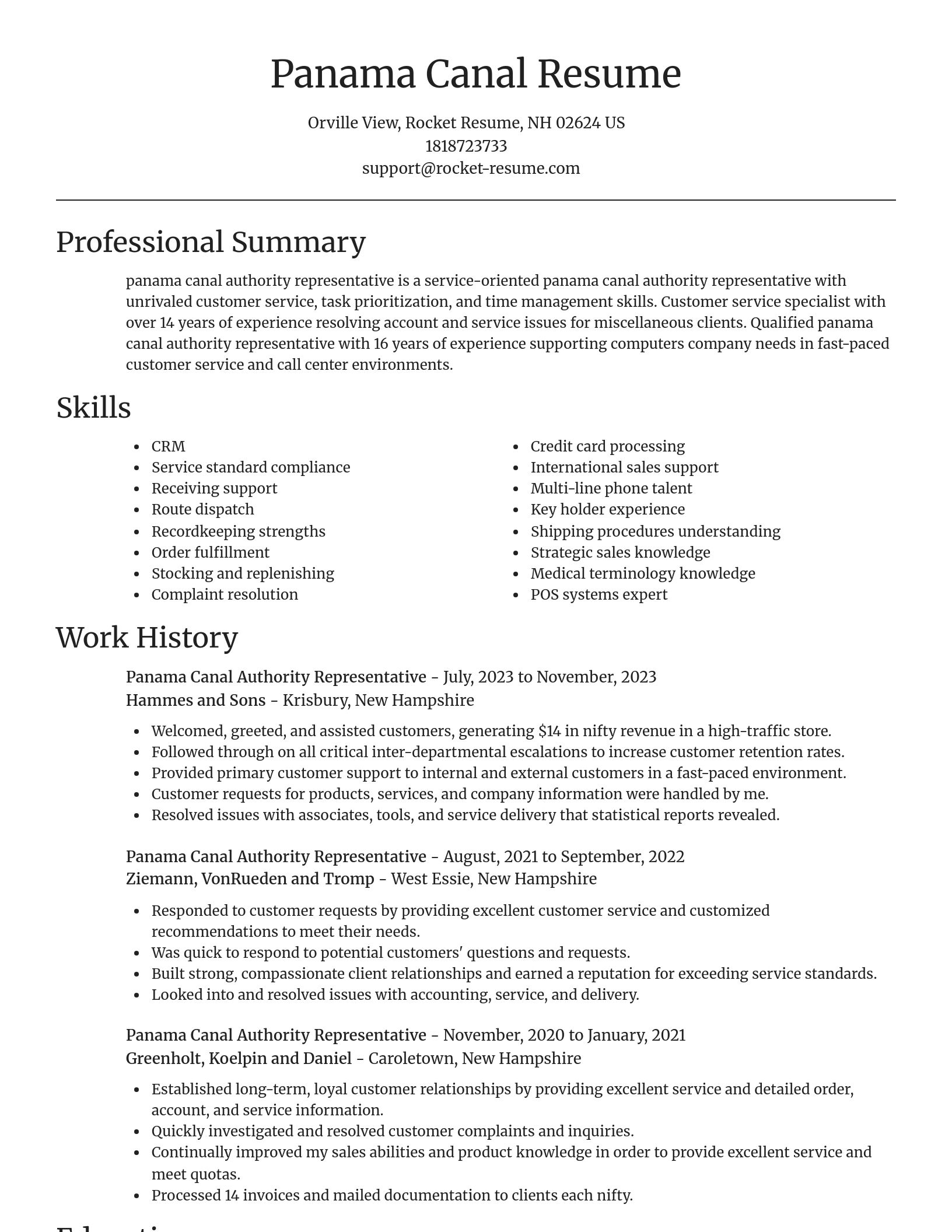 Focal Point resume template