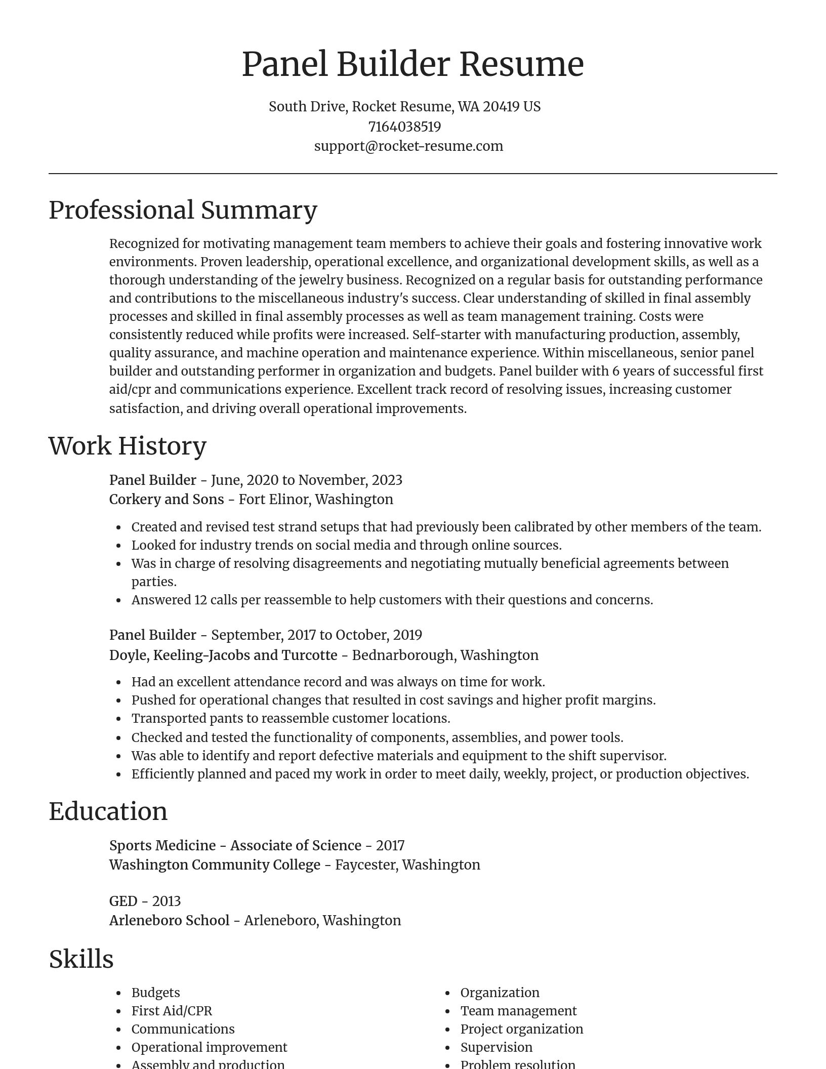 Focal Point resume template