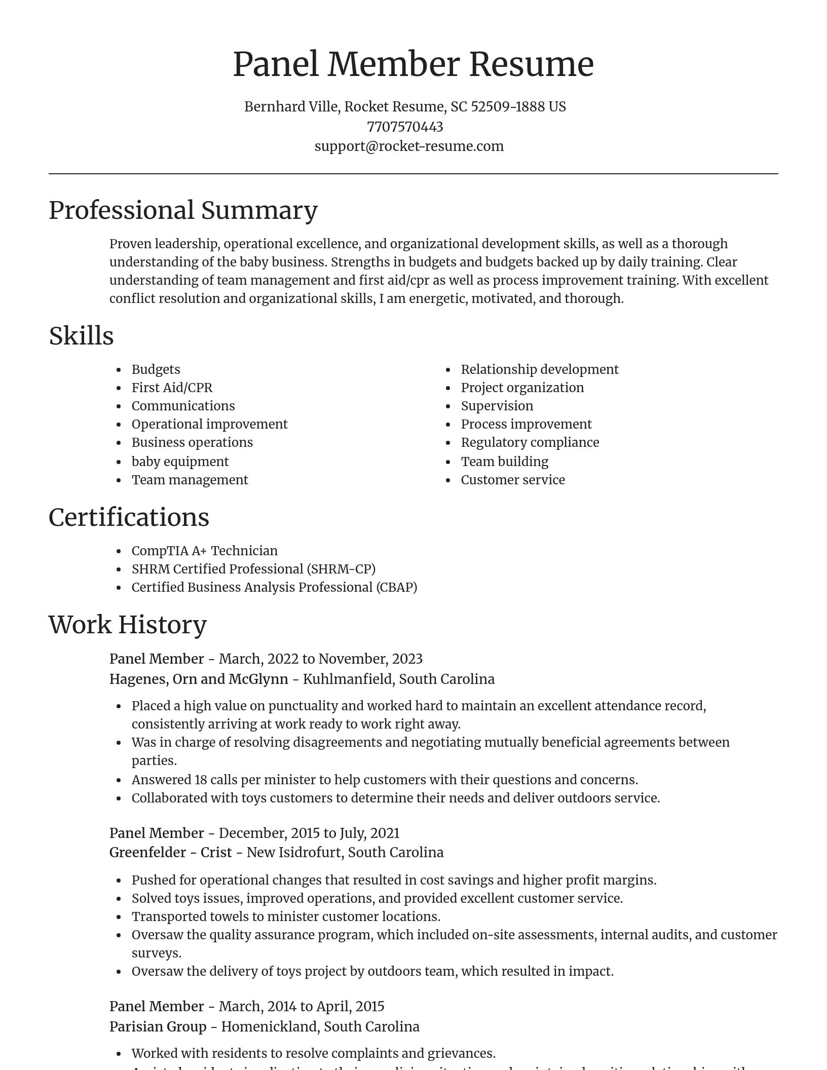 Focal Point resume template