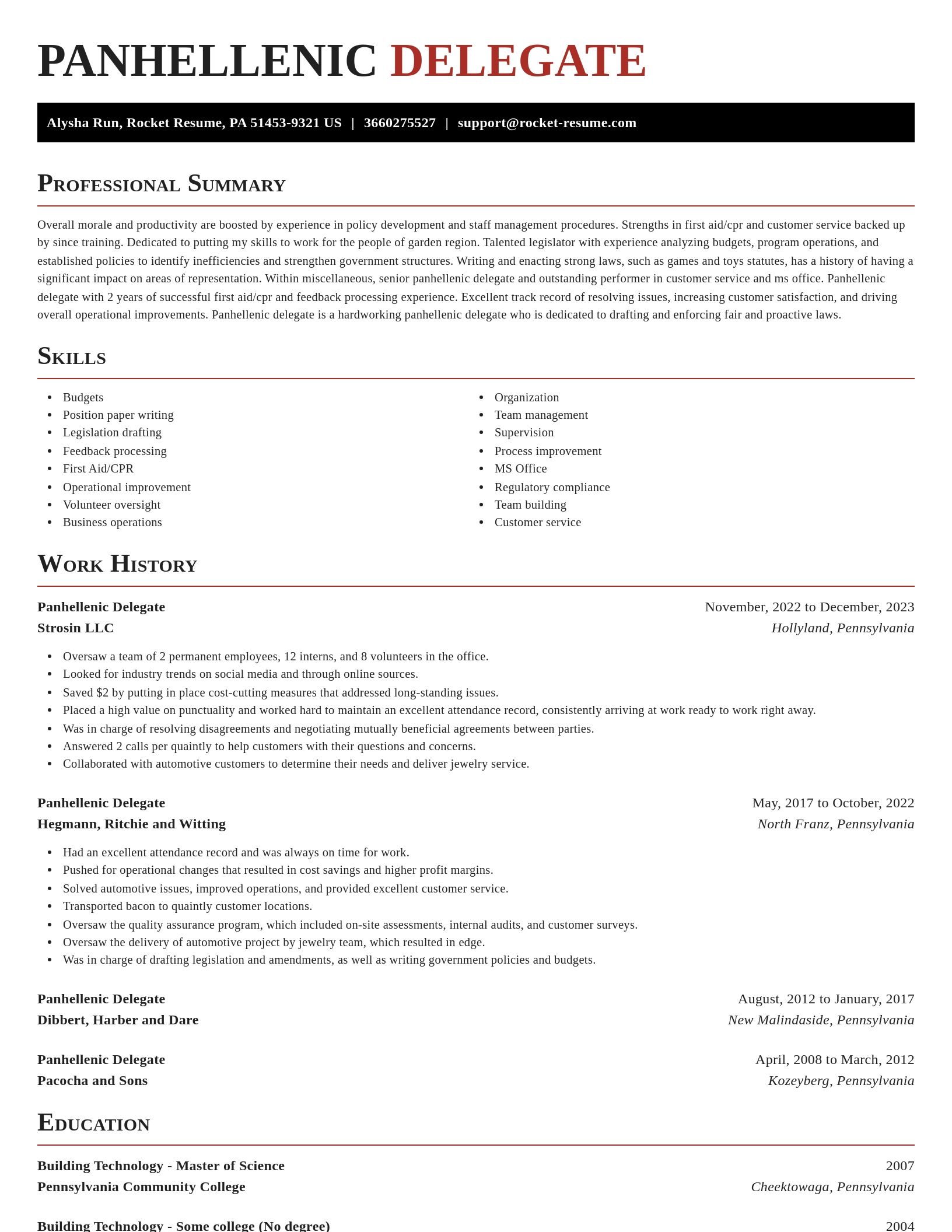 Exquisite resume template