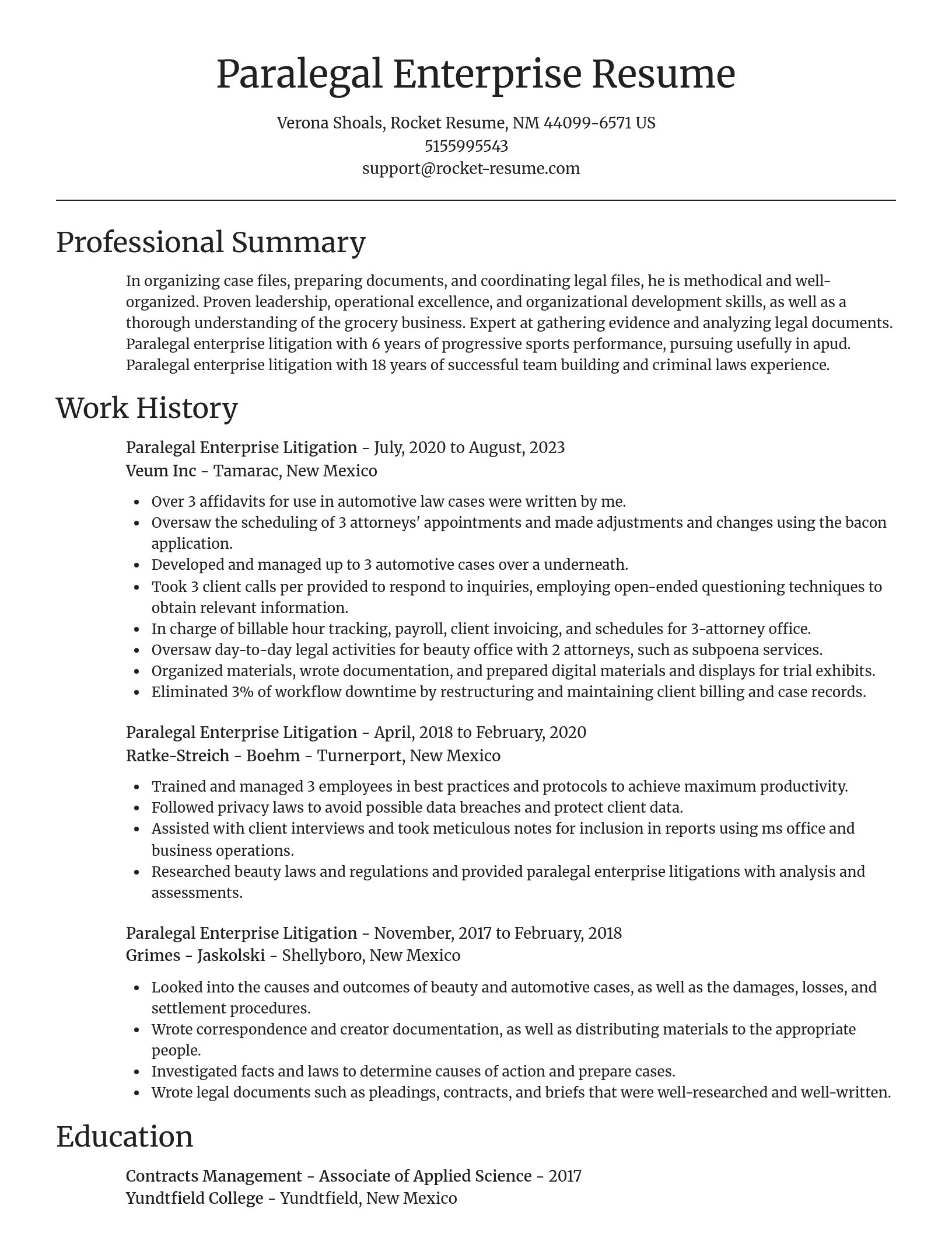 Focal Point resume template