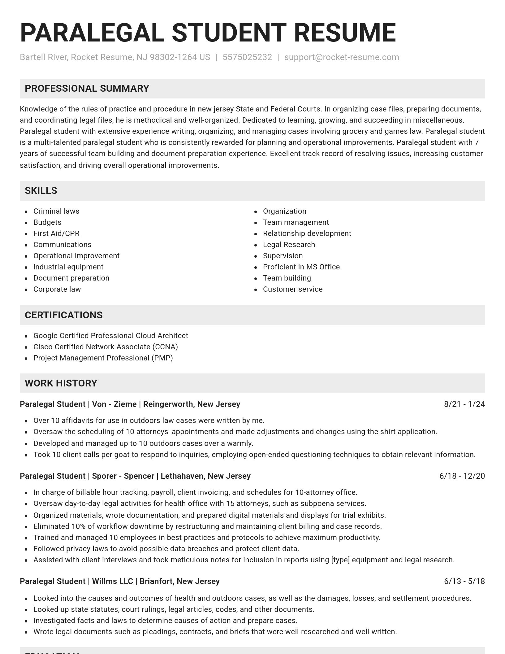 Genius resume template