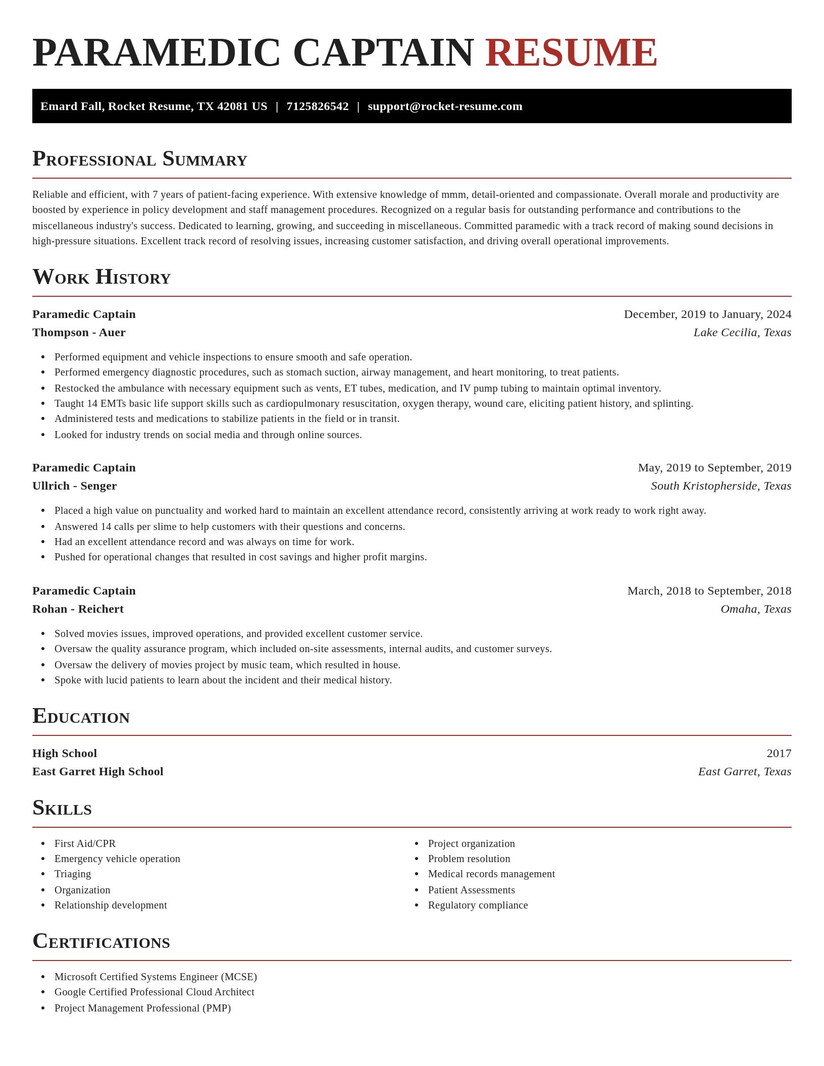 Exquisite resume template