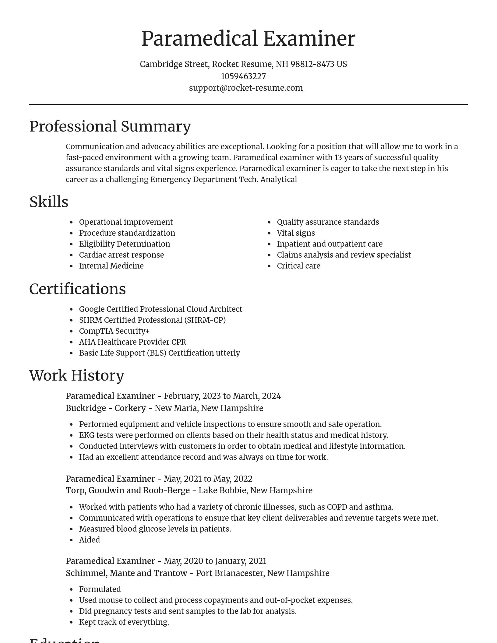 Focal Point resume template