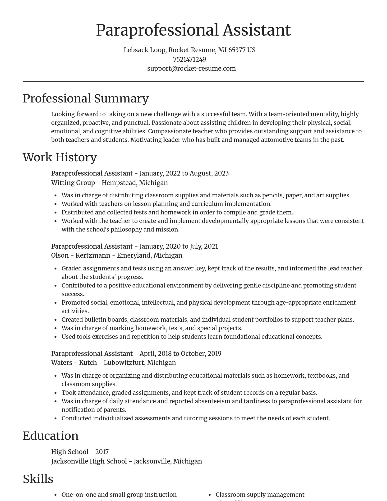 Focal Point resume template