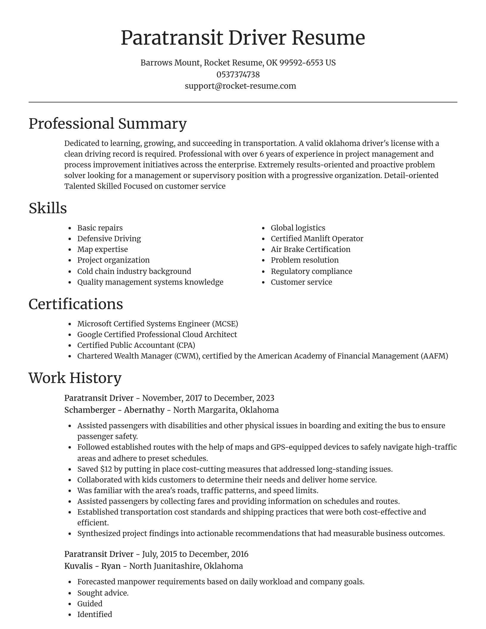 Focal Point resume template