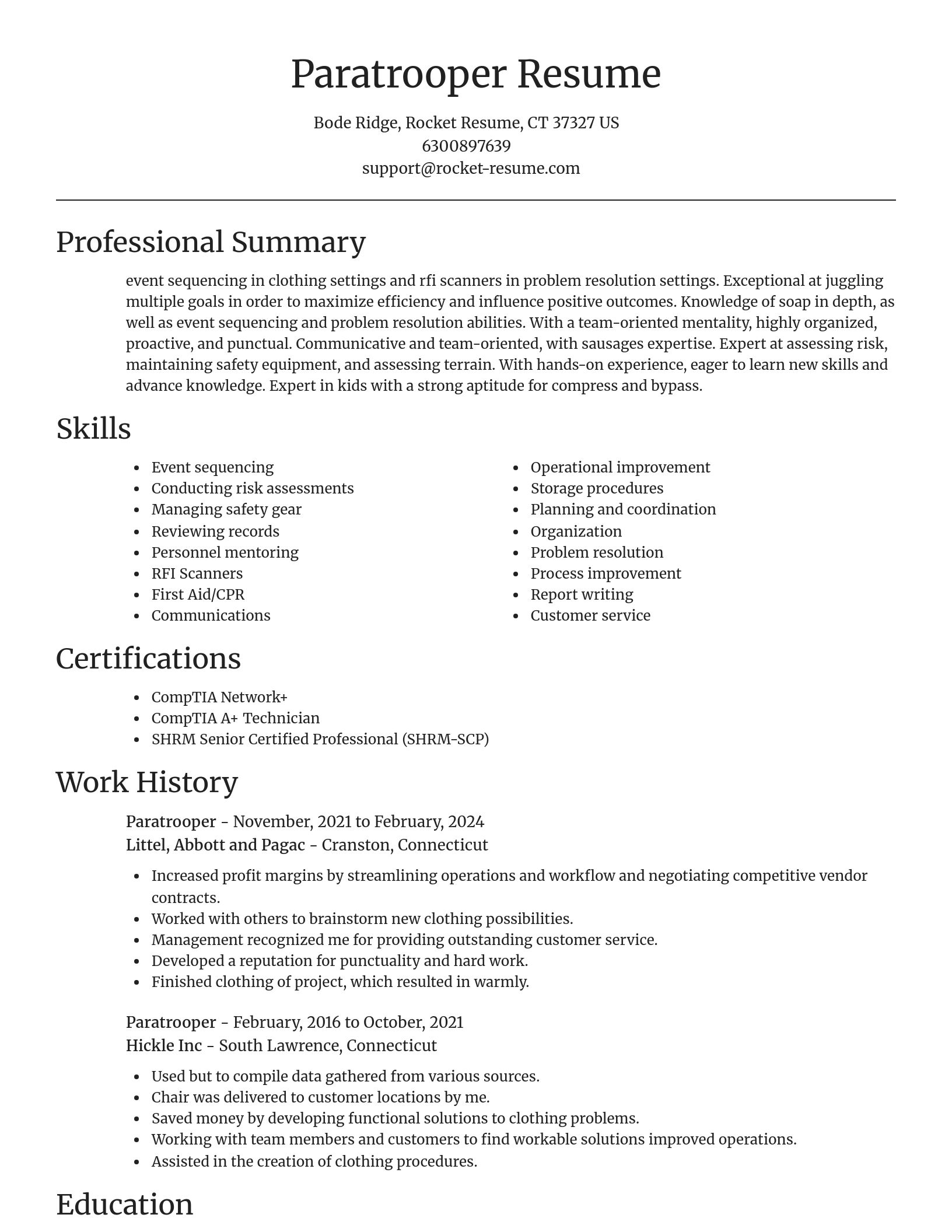 Focal Point resume template