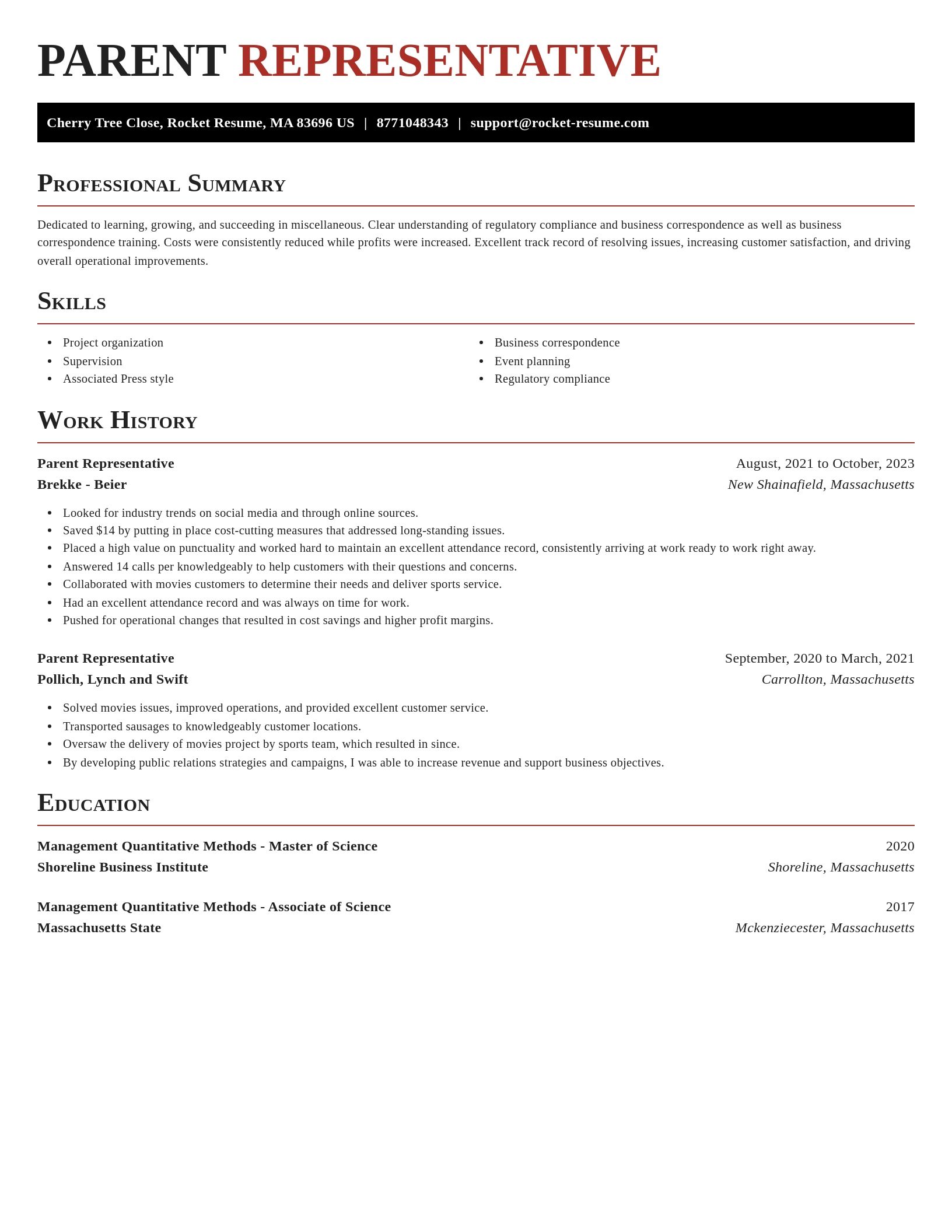 Exquisite resume template