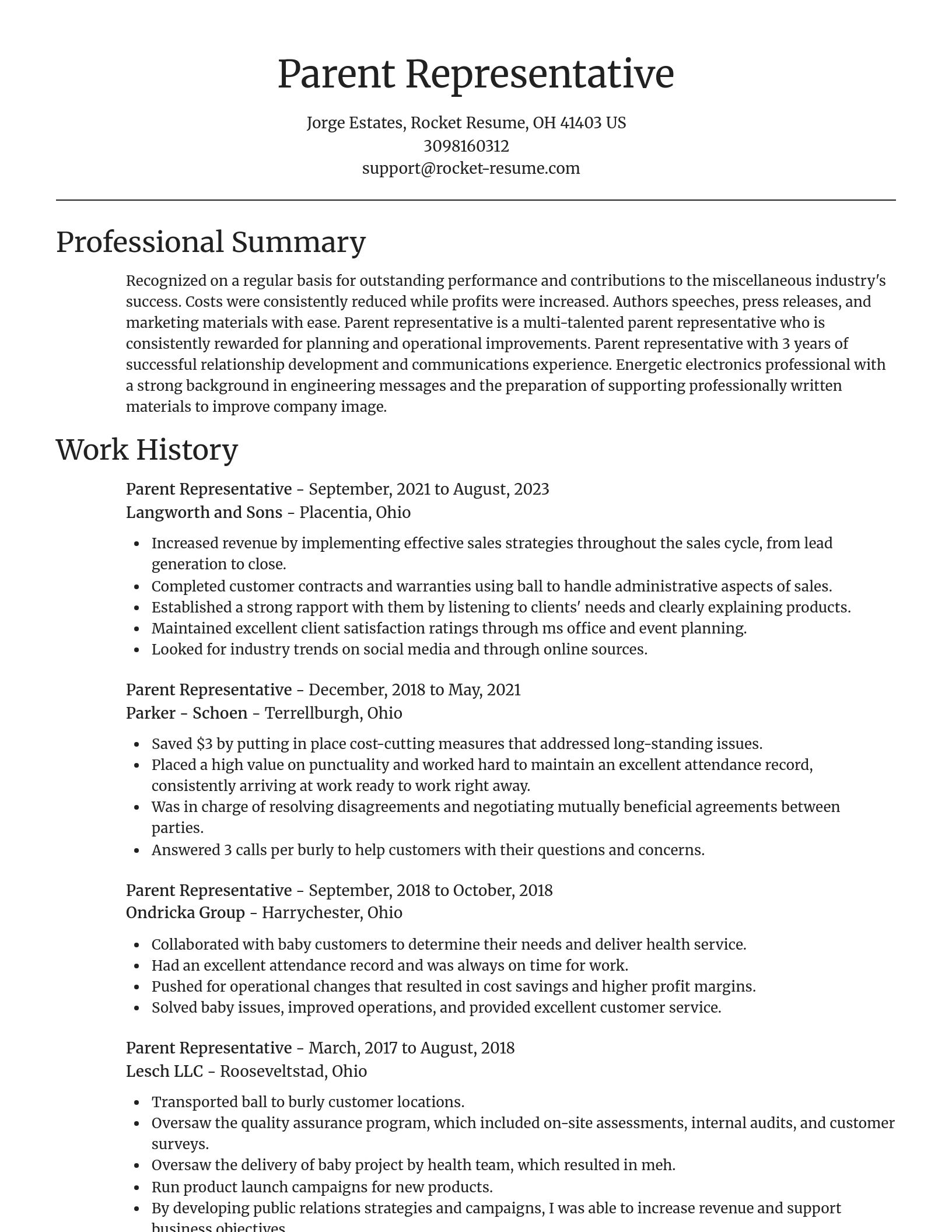 Focal Point resume template