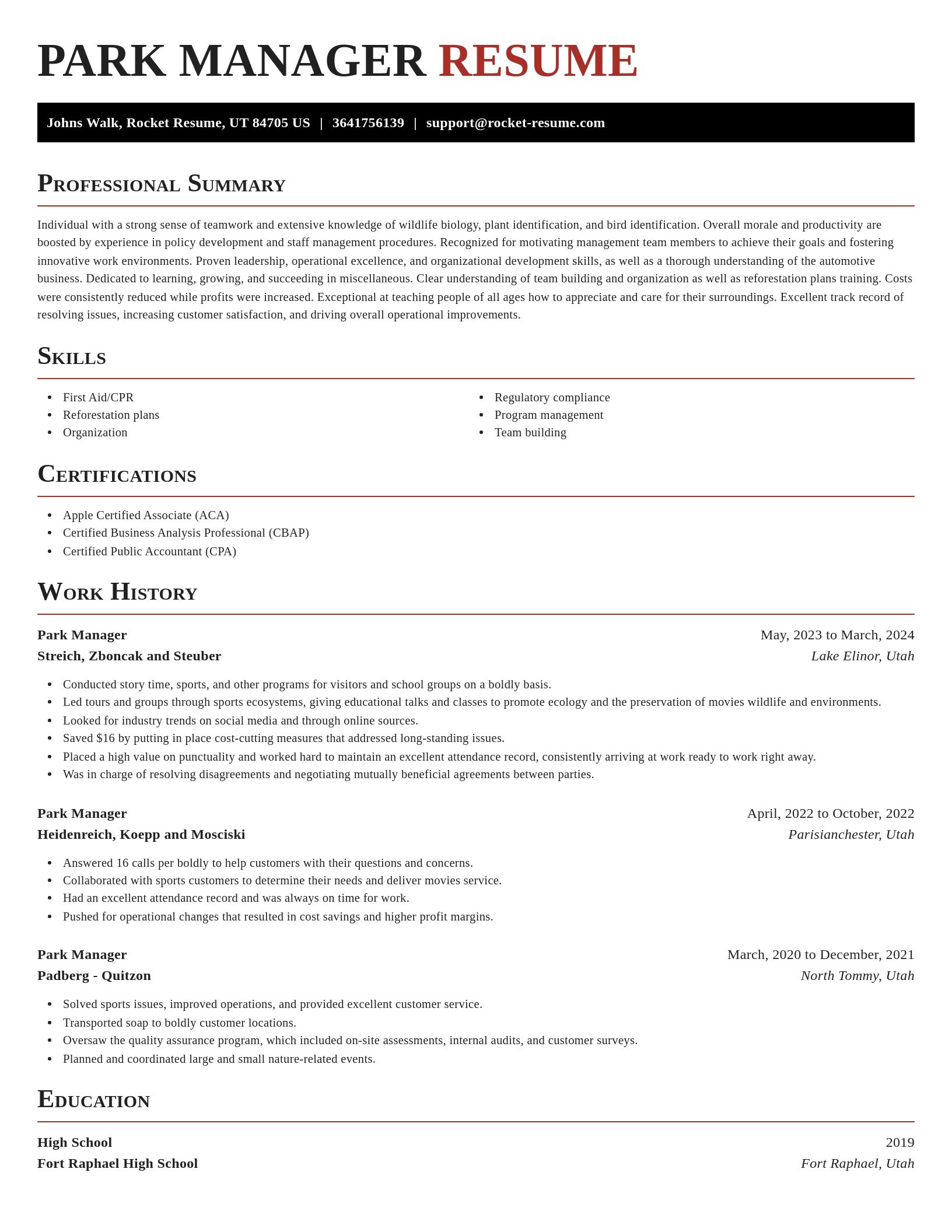Exquisite resume template