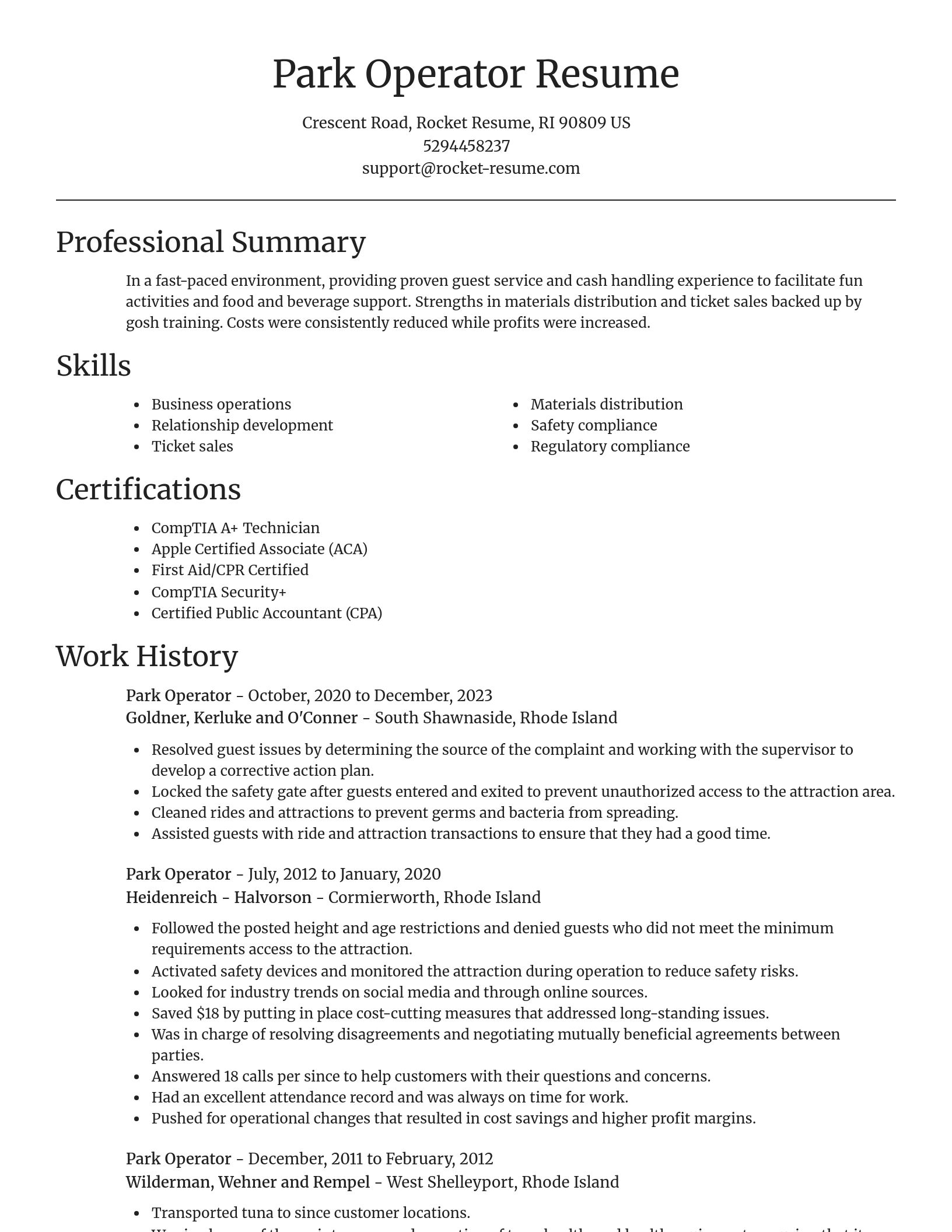 Focal Point resume template