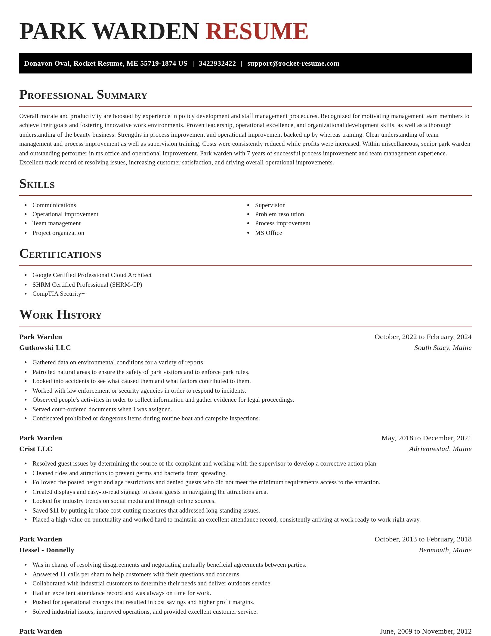 Exquisite resume template