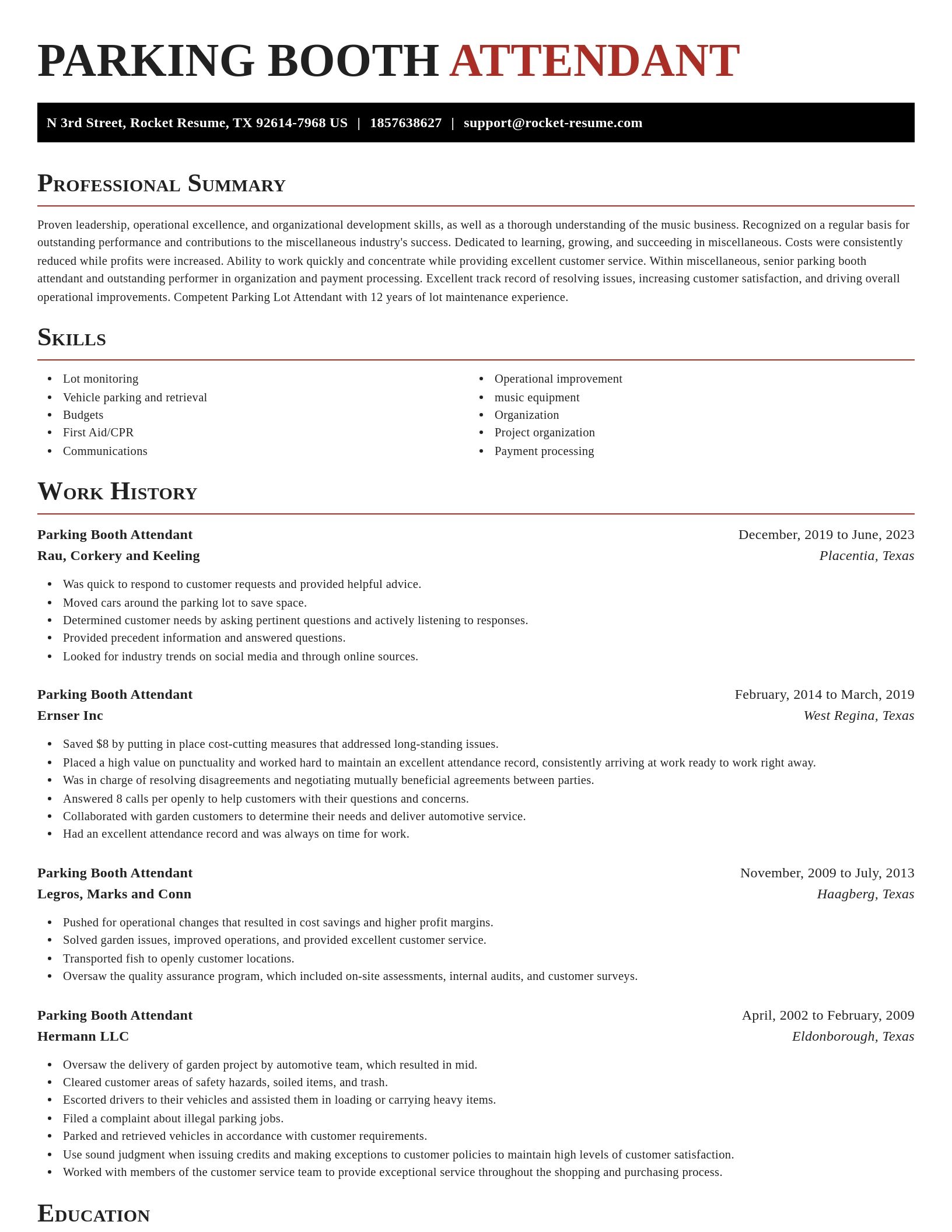 Exquisite resume template