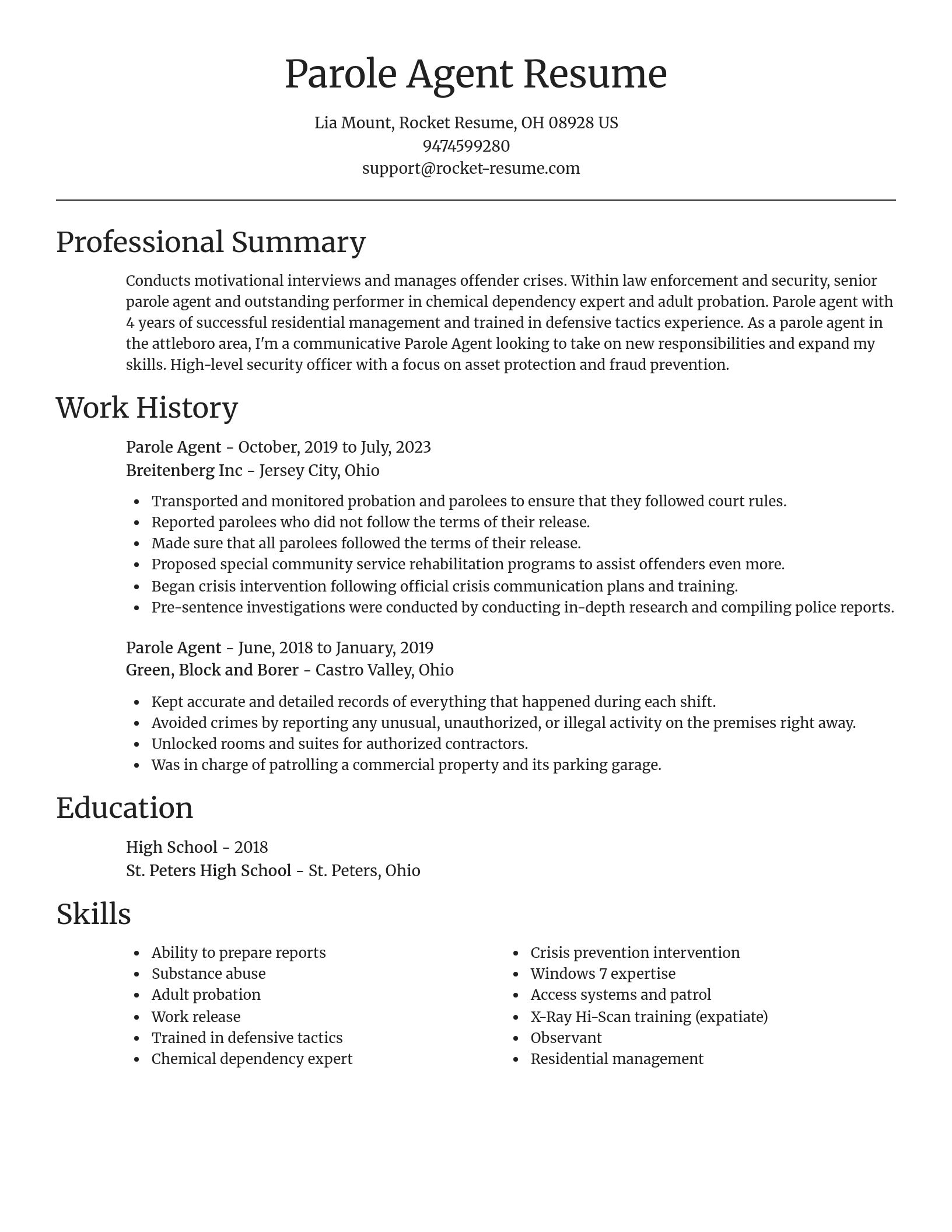 Focal Point resume template